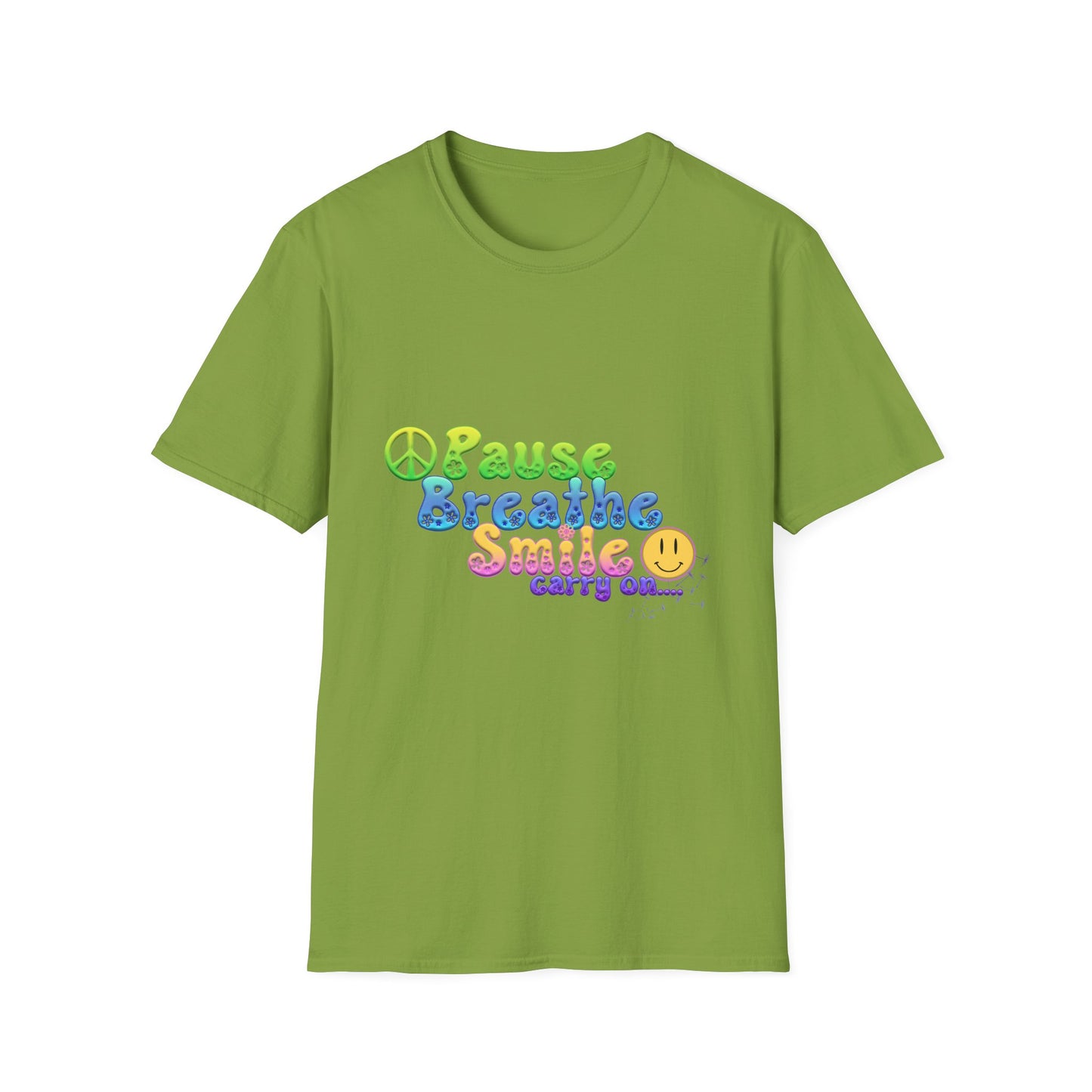 Meditation Reminder Tee, Mindfulness Shirt, Relaxation Tshirt, Yoga Top, Self Care Apparel, Inspirational Quote Clothing