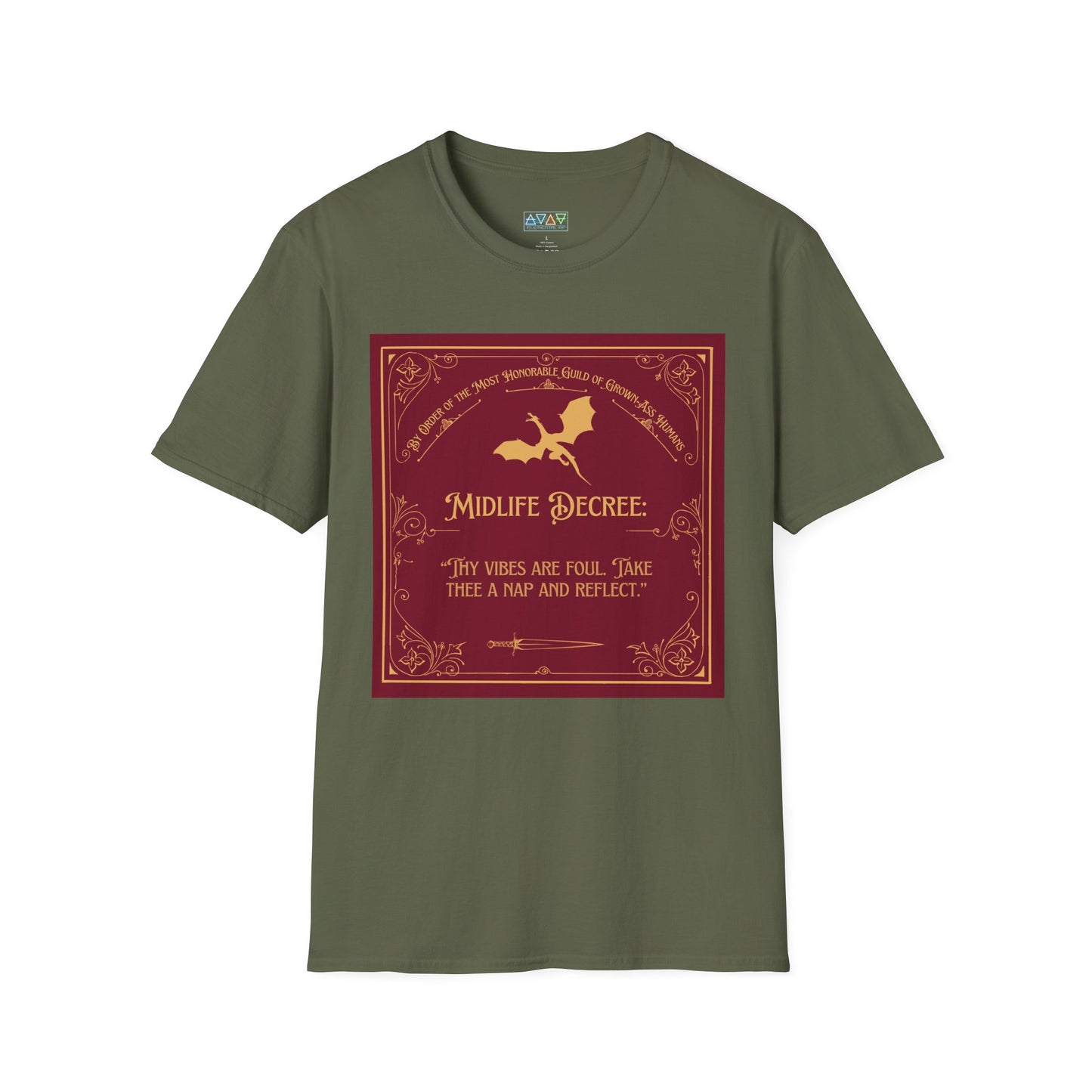 Funny Quote Unisex T-Shirt - Midlife Decree - Thy Vibes are Foul
