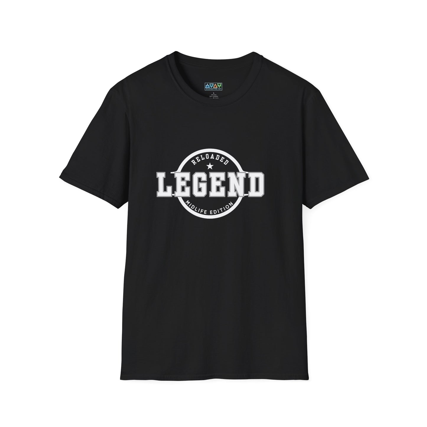 Mid-Life Legend Reloaded - Unisex Softstyle T-Shirt - Casual Comfort, Perfect for Legends, Gift for Him, Everyday Wear, Fun Gift Ideas