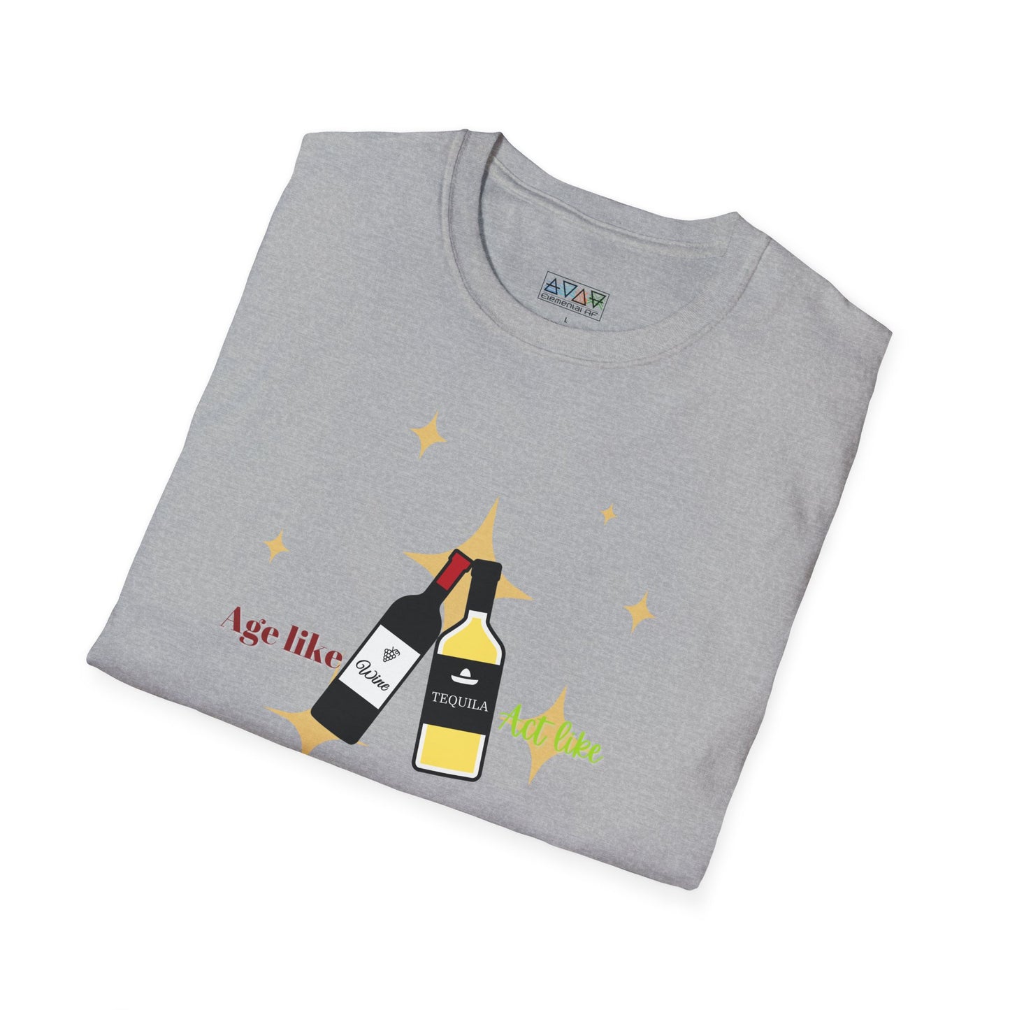 Funny Wine Lover T-Shirt - "Aging Like Fine Wine" Graphic Tee, Perfect Gift for Birthday, Holiday, Wine Tasting Events, Adult Humor