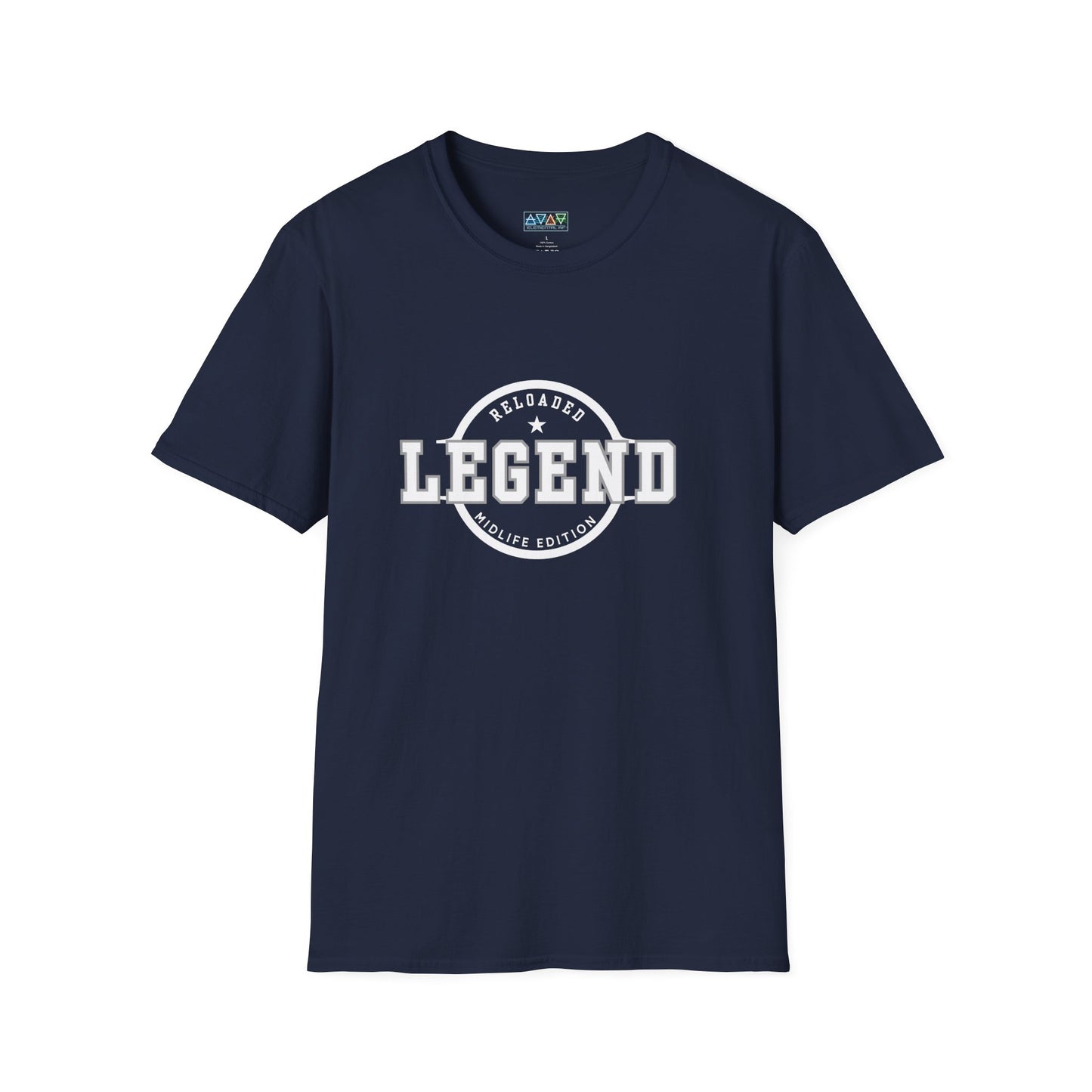 Mid-Life Legend Reloaded - Unisex Softstyle T-Shirt - Casual Comfort, Perfect for Legends, Gift for Him, Everyday Wear, Fun Gift Ideas