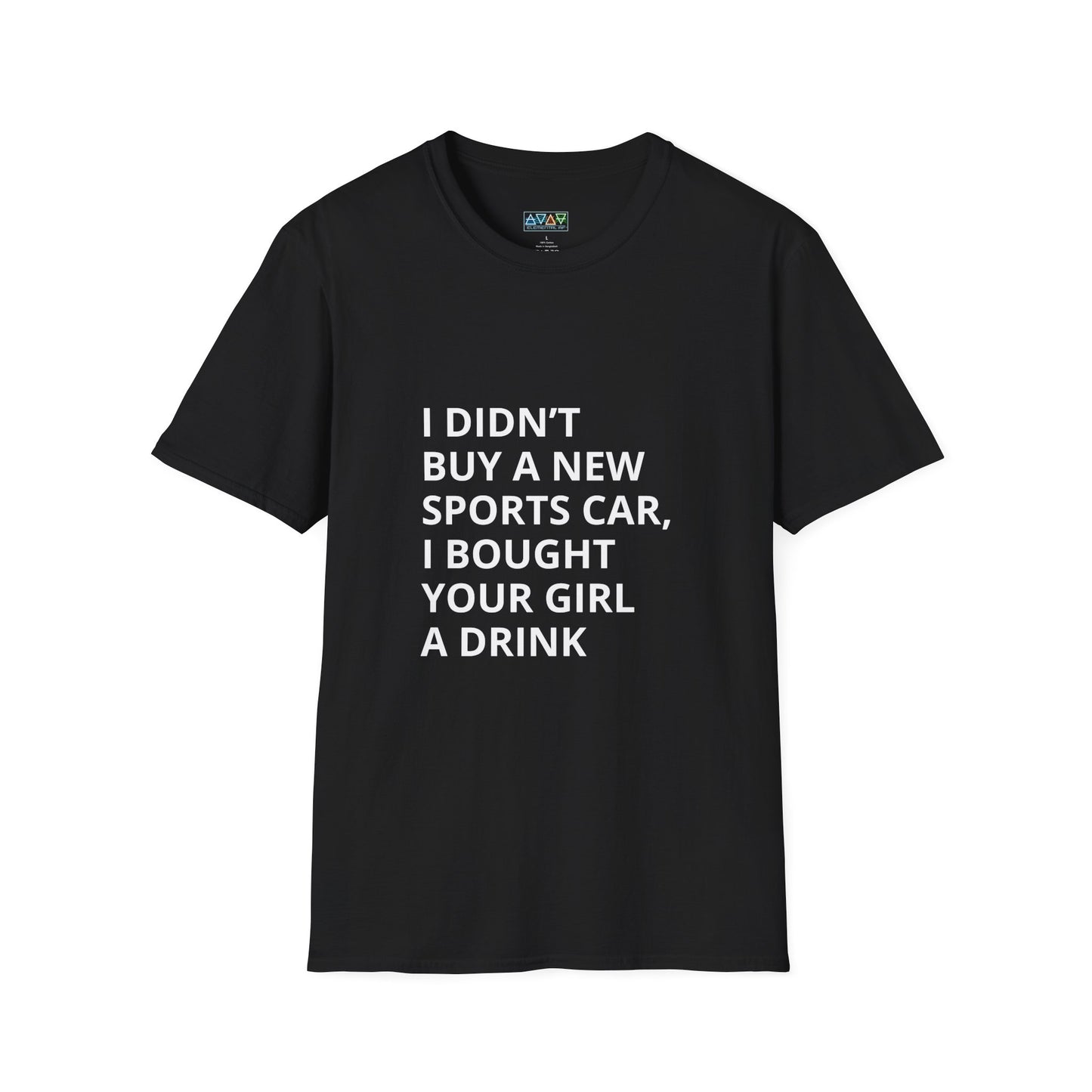 Funny Mid-Life Statement T-Shirt - With Quirky Drink Phrase for Humor Lovers, Perfect Gift for Friends, Casual Wear, Birthdays, Parties