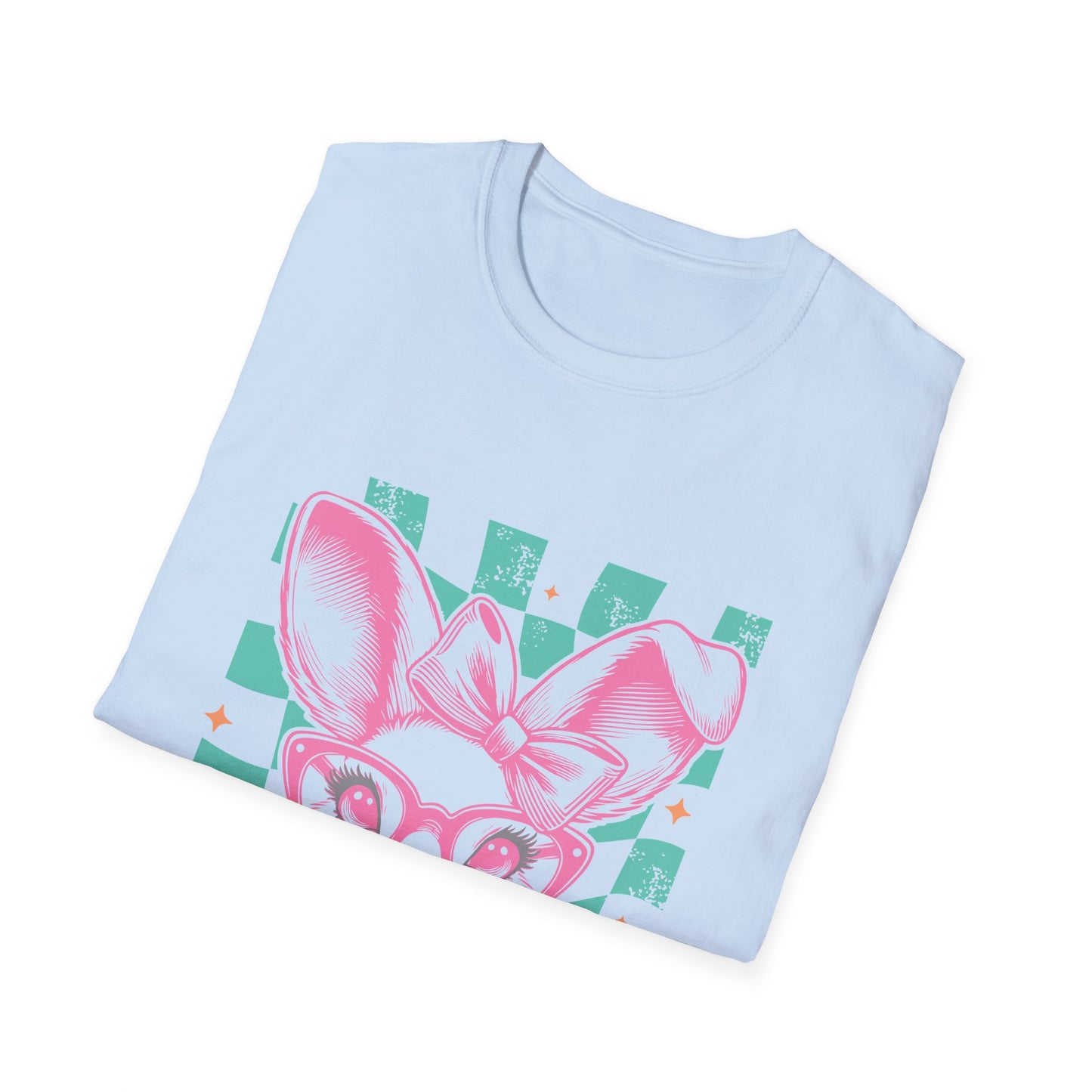 Cute Bunny Graphic T-Shirt, Easter Gift, Spring Fashion, Animal Lover Tee, Fun Casual Wear, Unisex Softstyle Top