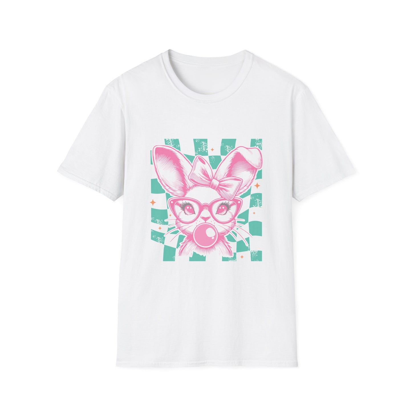 Cute Bunny Graphic T-Shirt, Easter Gift, Spring Fashion, Animal Lover Tee, Fun Casual Wear, Unisex Softstyle Top