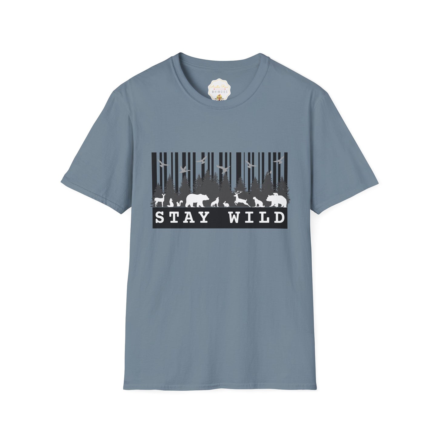 Nature-Tech Unisex T-Shirt - Minimalist Digital Artwork Design