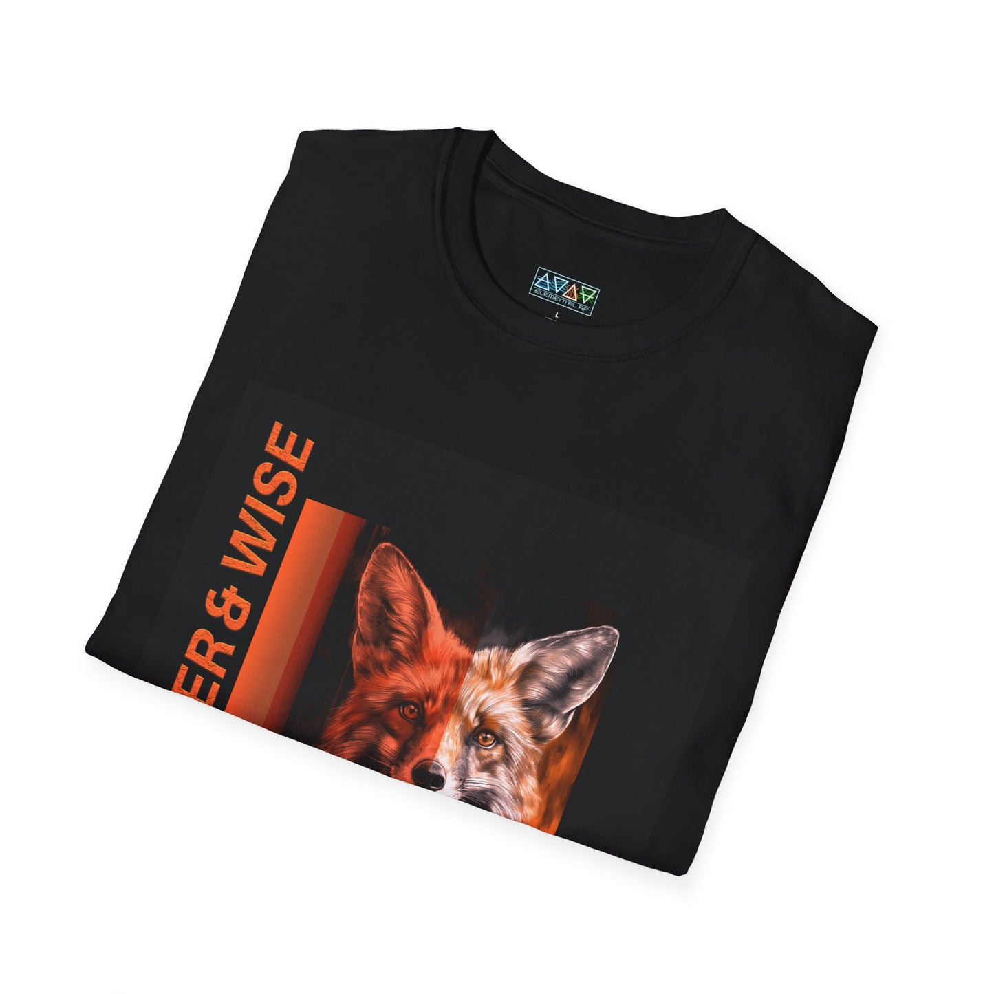 Clever & Wise Fox Unisex Softstyle T-Shirt, Animal Lover Gift, Eco-Friendly Tee, Nature-Themed Wear, Perfect for Birthdays