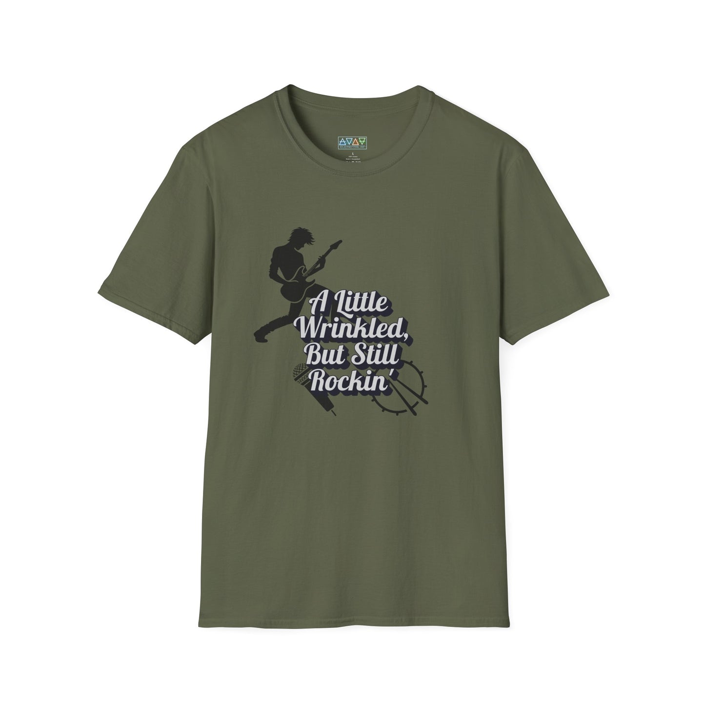 Rockin' Wrinkles T-Shirt for Music Lovers, Music Tees, Gift for Musicians, Casual Wear, Concert Wear, Vintage Style