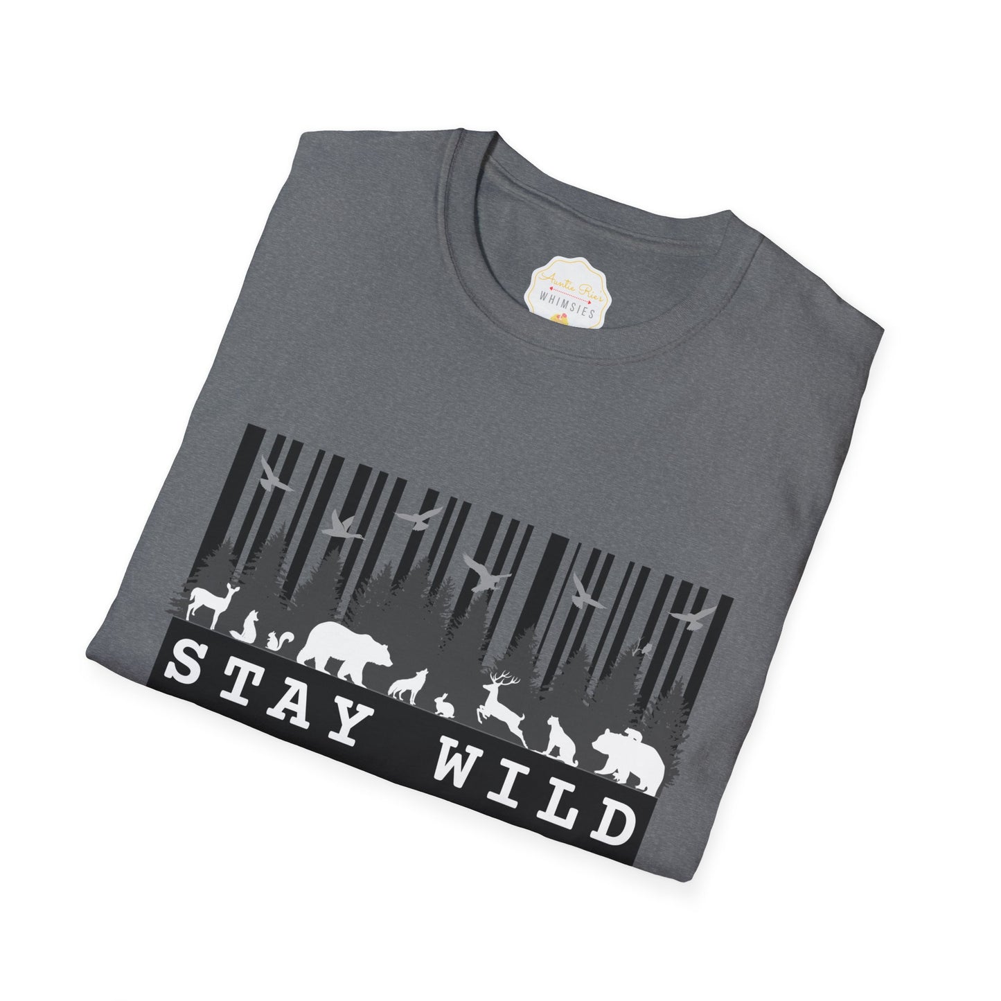 Nature-Tech Unisex T-Shirt - Minimalist Digital Artwork Design