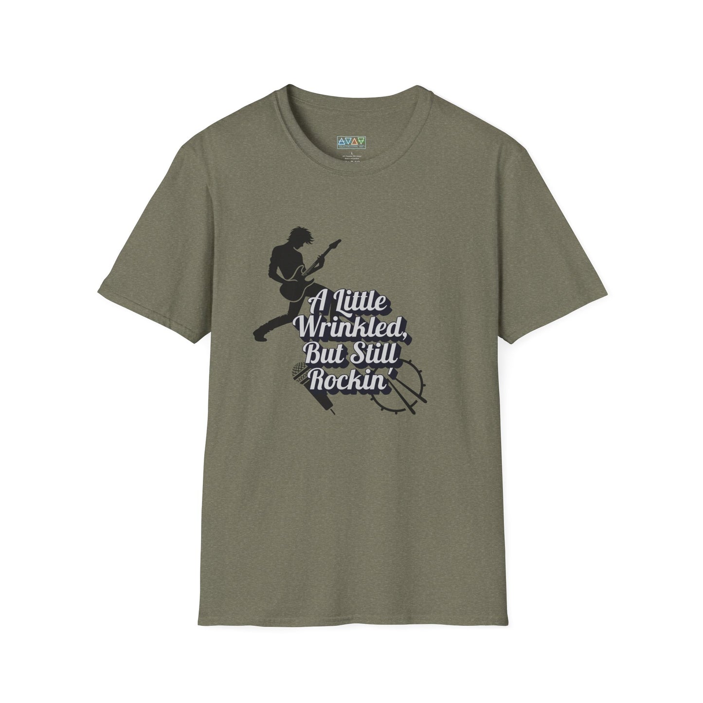Rockin' Wrinkles T-Shirt for Music Lovers, Music Tees, Gift for Musicians, Casual Wear, Concert Wear, Vintage Style