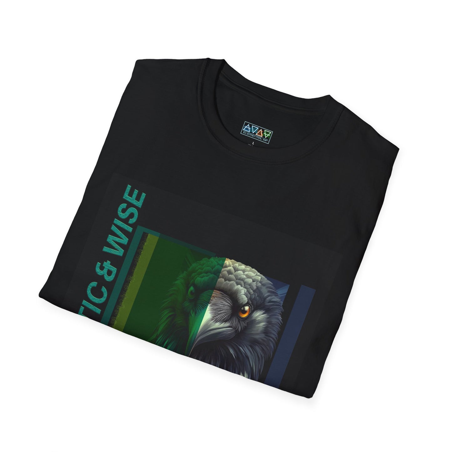 Cryptic & Wise Unisex Softstyle T-Shirt, Inspirational Graphic Tee, Gift for Bird Lovers, Eco-Friendly Fashion, Casual Wear