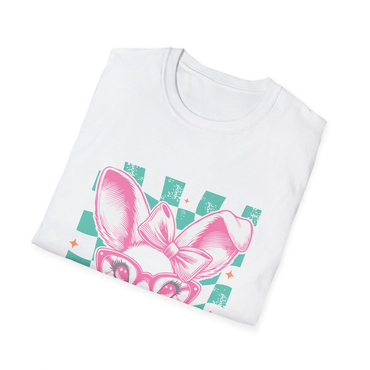 Cute Bunny Graphic T-Shirt, Easter Gift, Spring Fashion, Animal Lover Tee, Fun Casual Wear, Unisex Softstyle Top