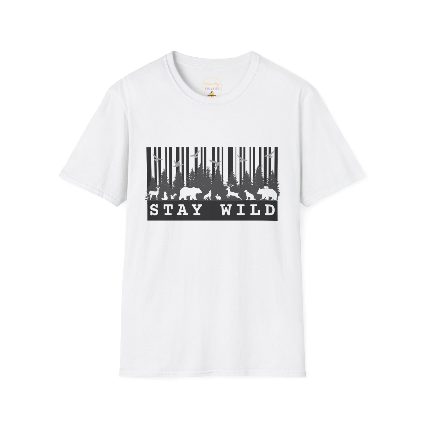 Nature-Tech Unisex T-Shirt - Minimalist Digital Artwork Design