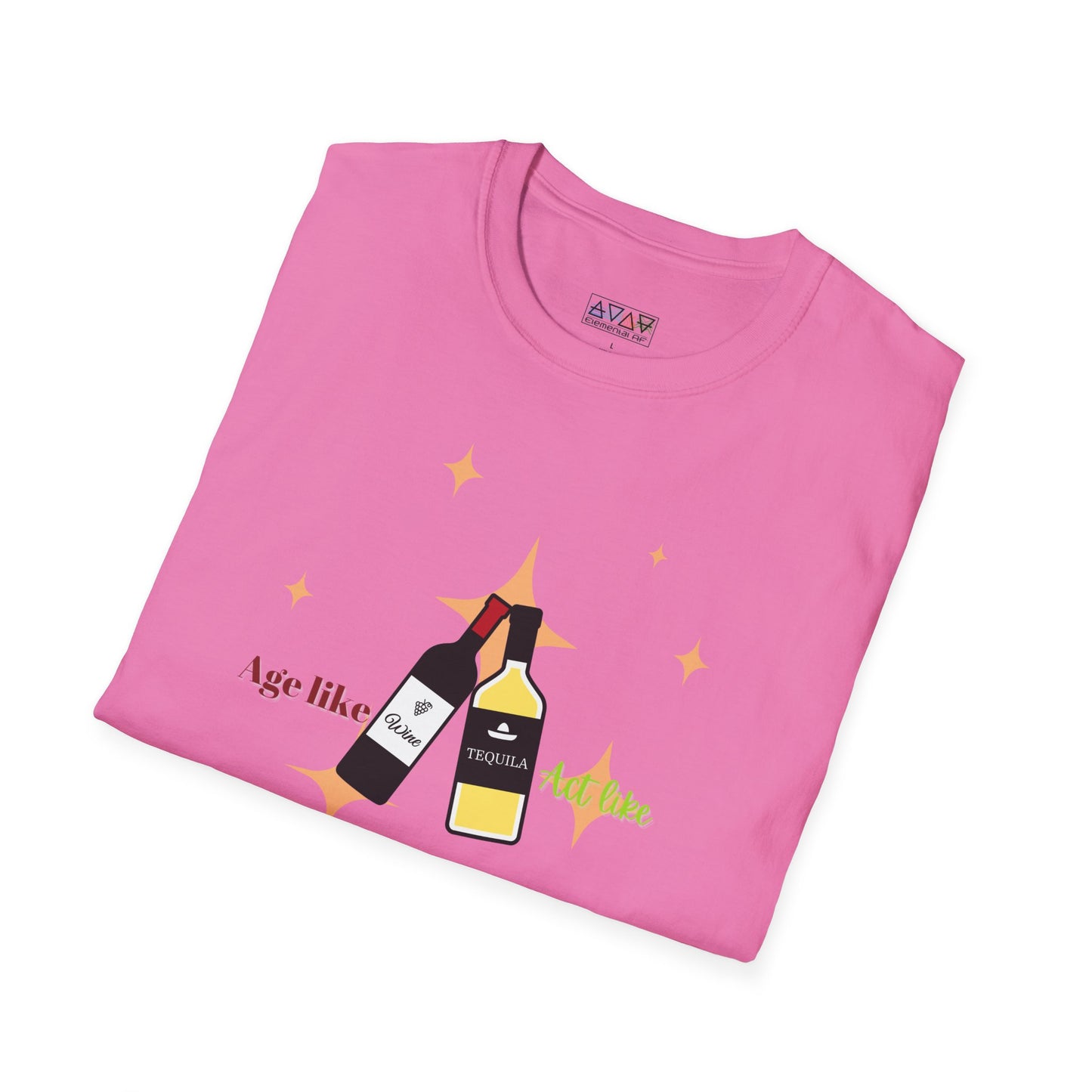Funny Wine Lover T-Shirt - "Aging Like Fine Wine" Graphic Tee, Perfect Gift for Birthday, Holiday, Wine Tasting Events, Adult Humor