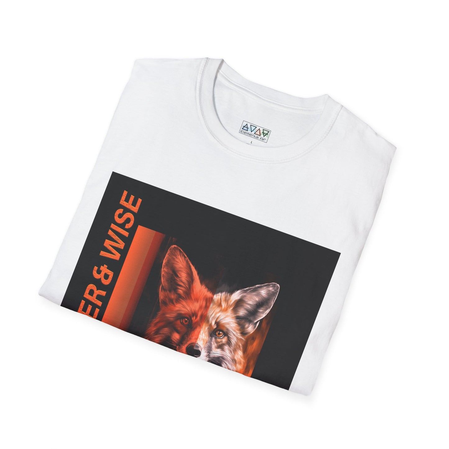 Clever & Wise Fox Unisex Softstyle T-Shirt, Animal Lover Gift, Eco-Friendly Tee, Nature-Themed Wear, Perfect for Birthdays