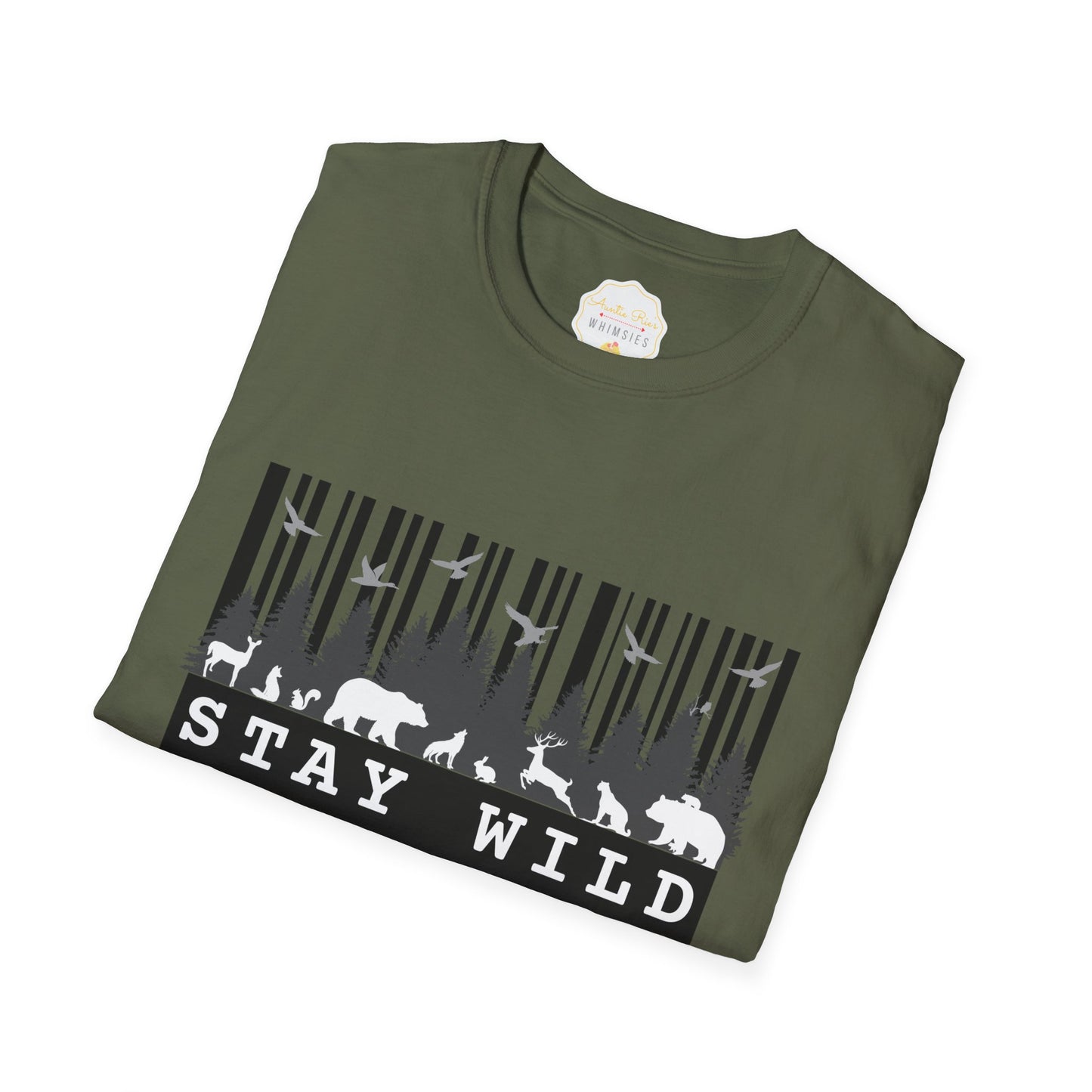 Nature-Tech Unisex T-Shirt - Minimalist Digital Artwork Design