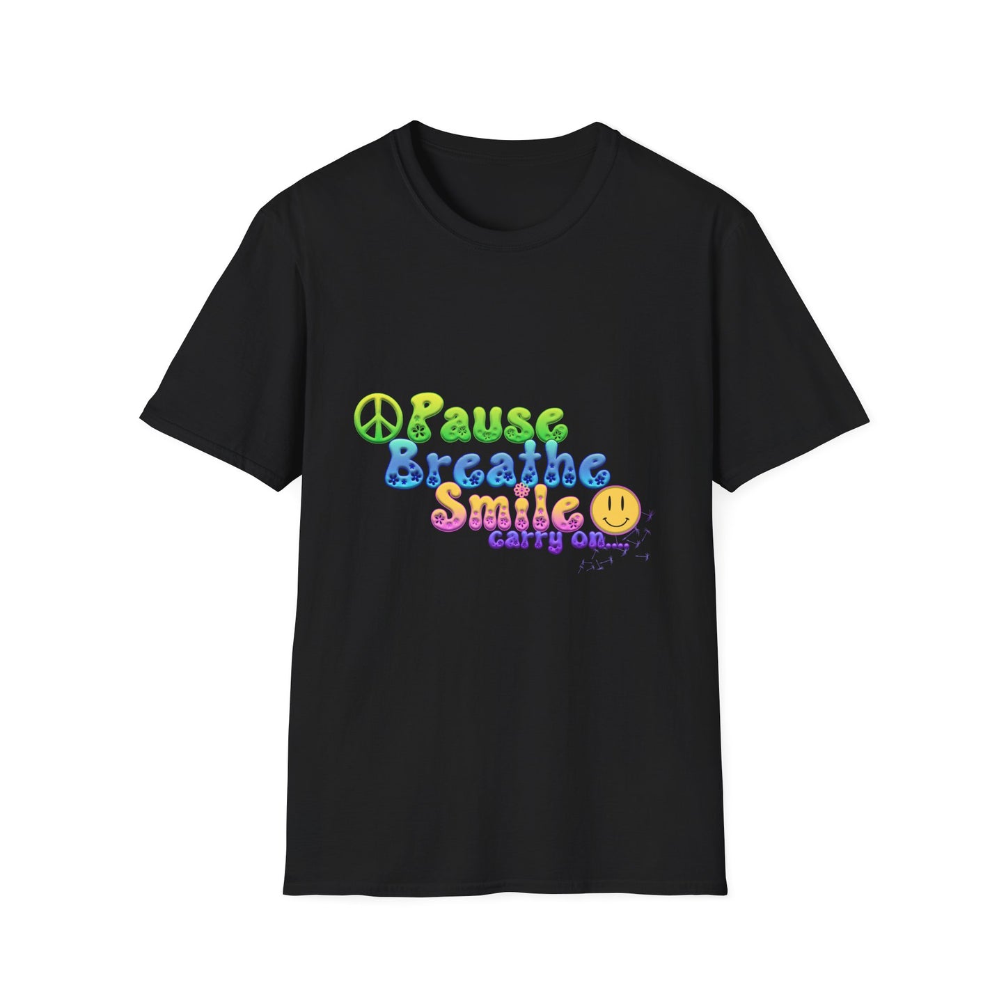 Meditation Reminder Tee, Mindfulness Shirt, Relaxation Tshirt, Yoga Top, Self Care Apparel, Inspirational Quote Clothing