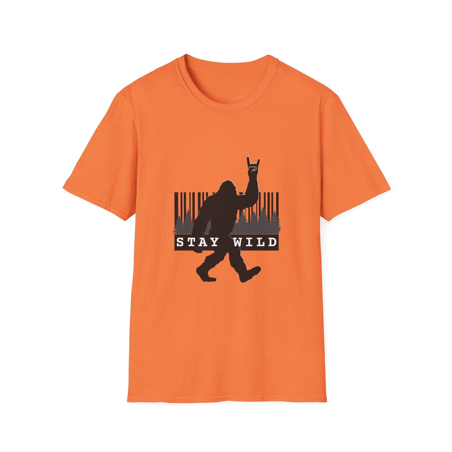 Stay Wild Bigfoot T-Shirt, Unisex Tee for Nature Lovers, Wilderness Adventure Gift, Outdoor Enthusiast Shirt, Festival Wear