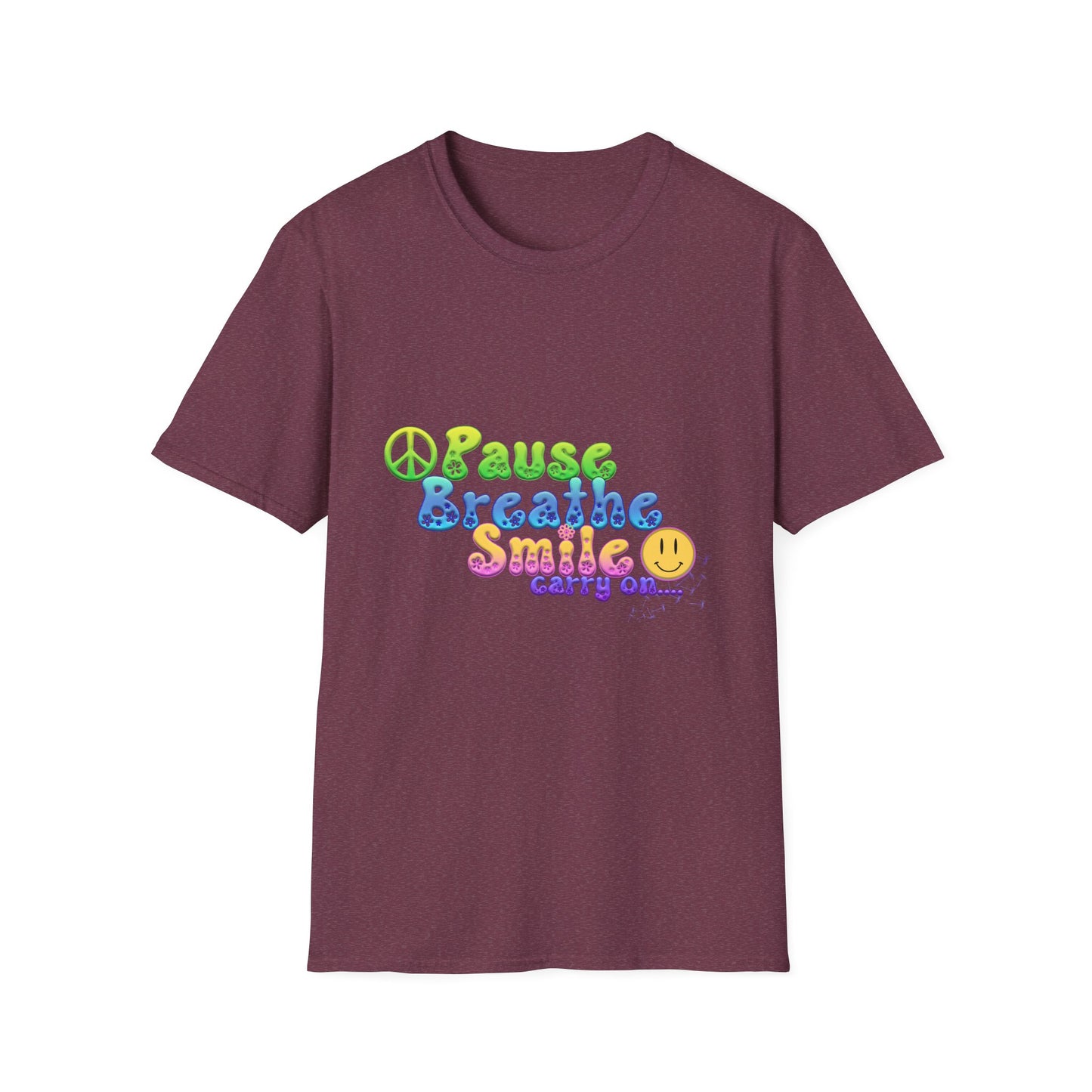 Meditation Reminder Tee, Mindfulness Shirt, Relaxation Tshirt, Yoga Top, Self Care Apparel, Inspirational Quote Clothing