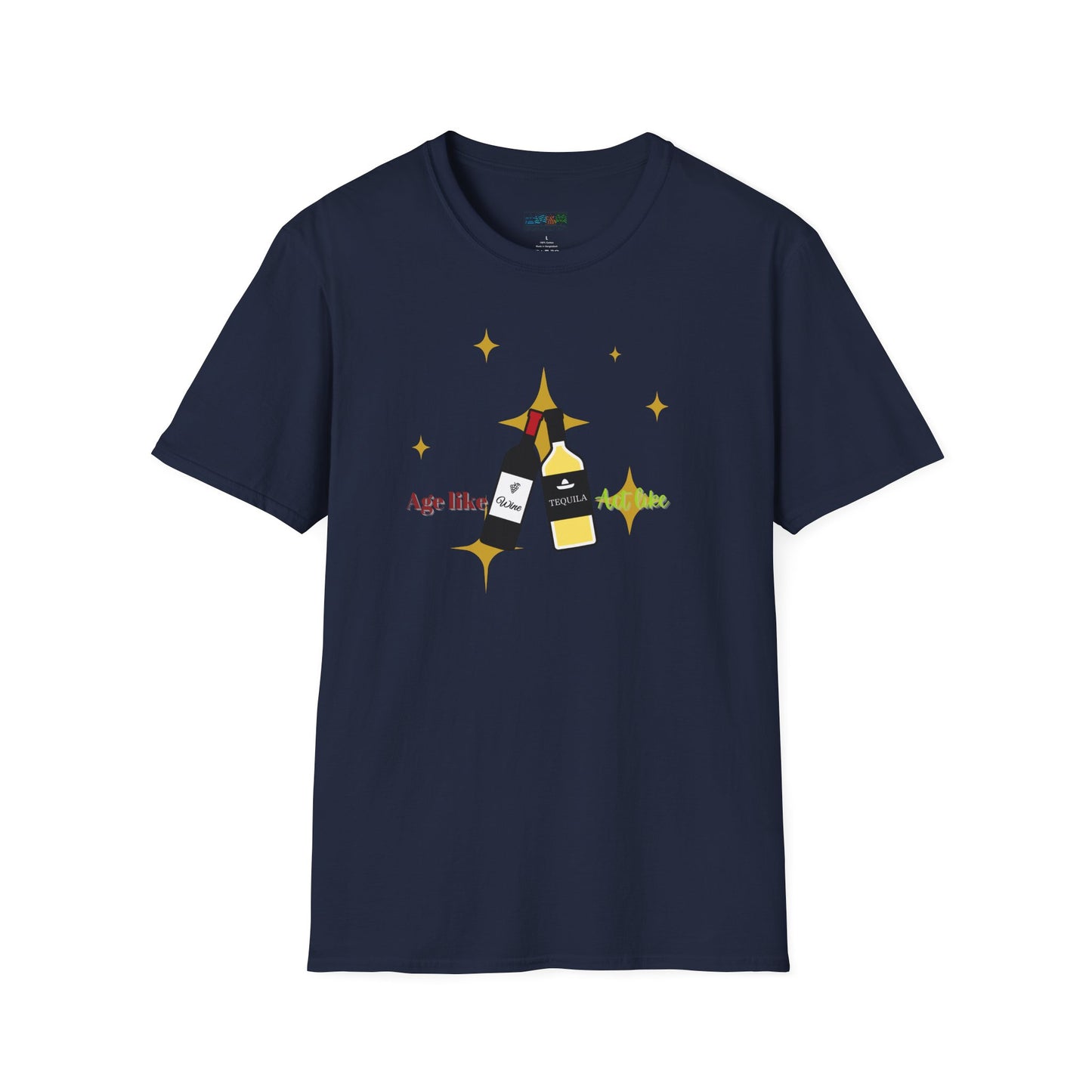 Funny Wine Lover T-Shirt - "Aging Like Fine Wine" Graphic Tee, Perfect Gift for Birthday, Holiday, Wine Tasting Events, Adult Humor