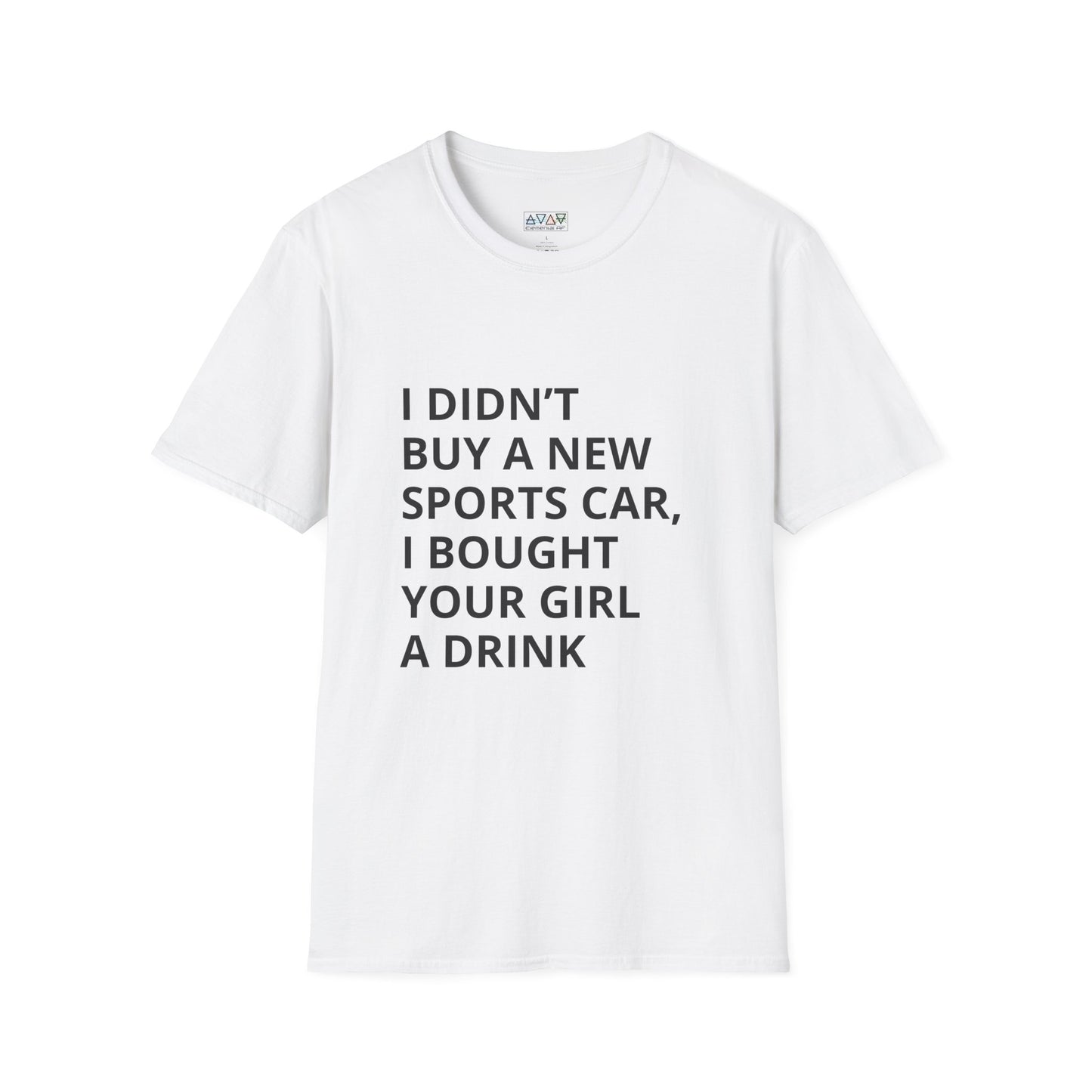 Funny Mid-Life Statement T-Shirt - With Quirky Drink Phrase for Humor Lovers, Perfect Gift for Friends, Casual Wear, Birthdays, Parties