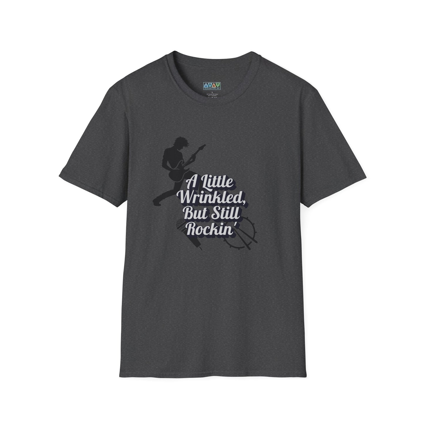 Rockin' Wrinkles T-Shirt for Music Lovers, Music Tees, Gift for Musicians, Casual Wear, Concert Wear, Vintage Style