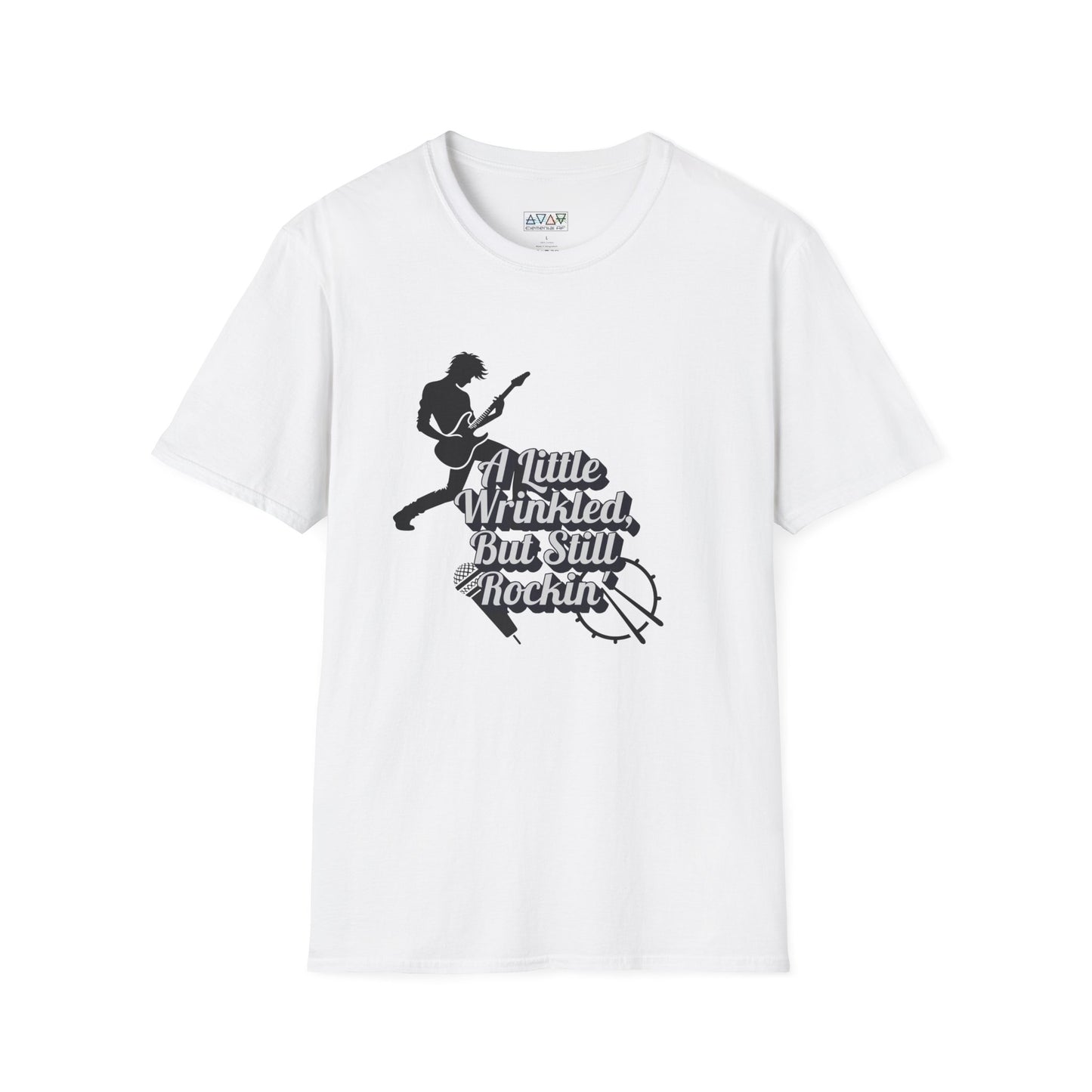 Rockin' Wrinkles T-Shirt for Music Lovers, Music Tees, Gift for Musicians, Casual Wear, Concert Wear, Vintage Style