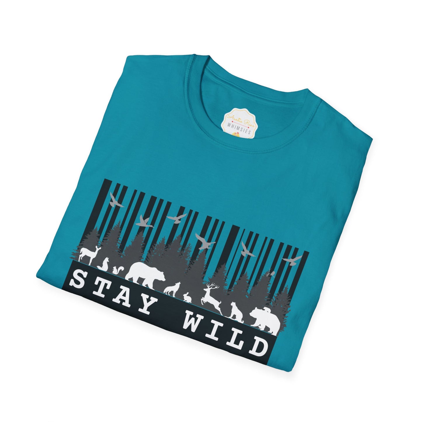 Nature-Tech Unisex T-Shirt - Minimalist Digital Artwork Design