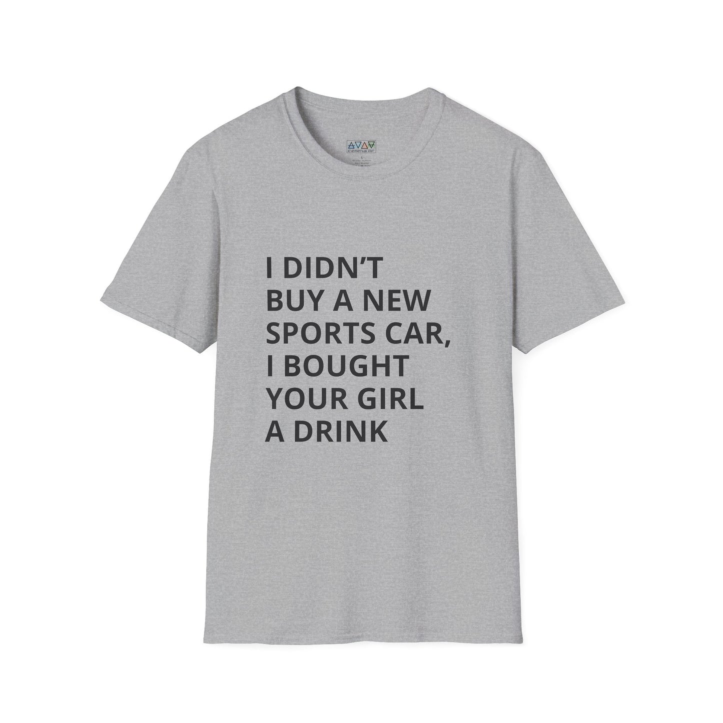 Funny Mid-Life Statement T-Shirt - With Quirky Drink Phrase for Humor Lovers, Perfect Gift for Friends, Casual Wear, Birthdays, Parties