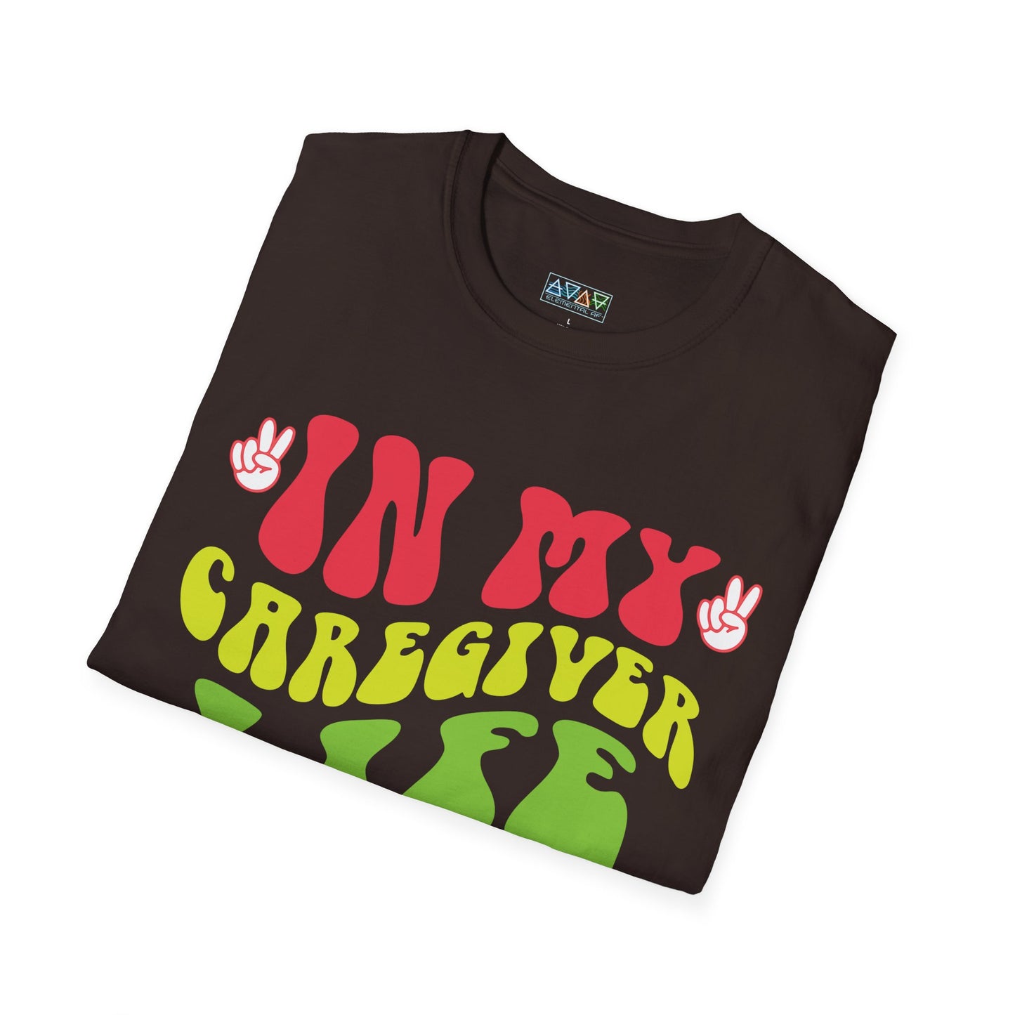 Caregiver Life Era T-Shirt, Unisex Softstyle Tee, Gift for Caregivers, Funny Caregiver Appreciation Shirt, Comfortable Everyday Wear,