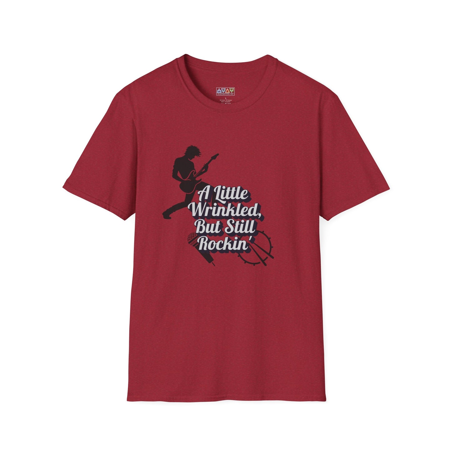 Rockin' Wrinkles T-Shirt for Music Lovers, Music Tees, Gift for Musicians, Casual Wear, Concert Wear, Vintage Style