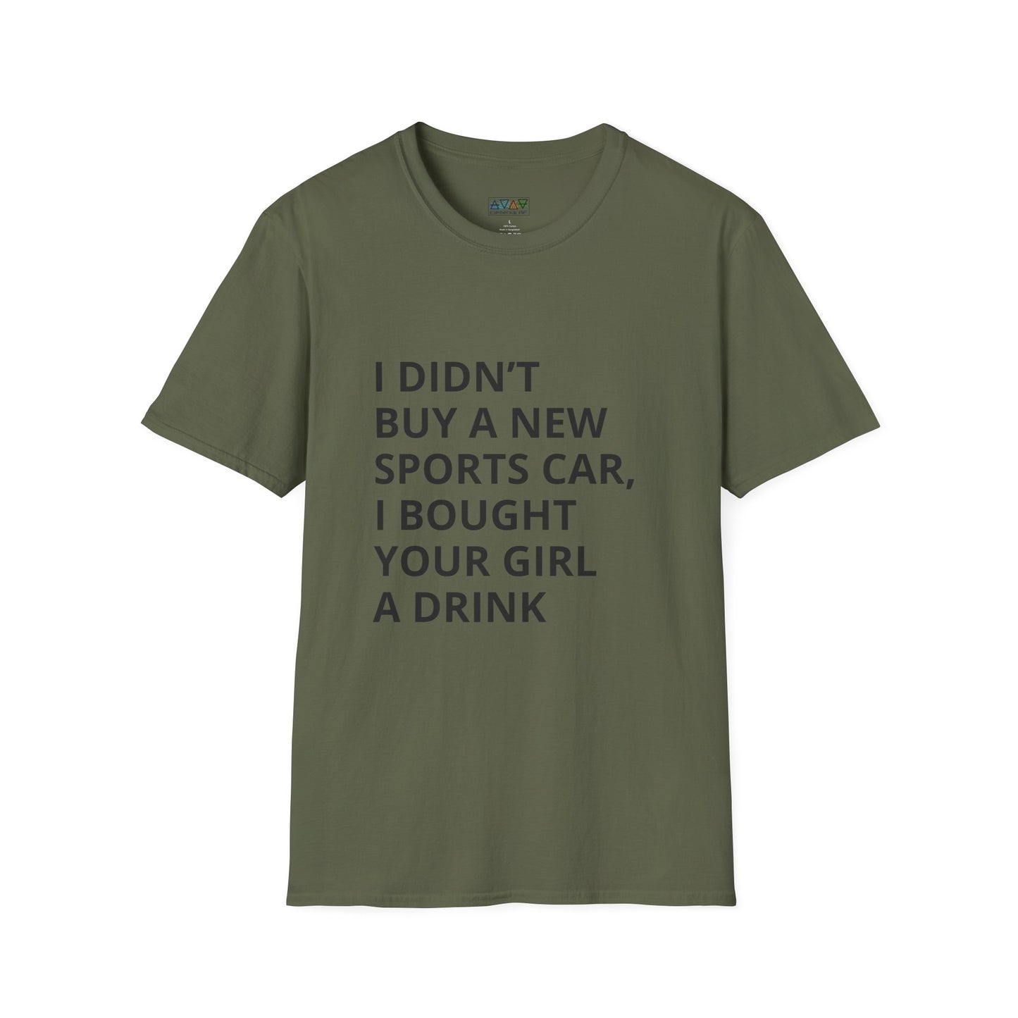 Funny Mid-Life Statement T-Shirt - With Quirky Drink Phrase for Humor Lovers, Perfect Gift for Friends, Casual Wear, Birthdays, Parties