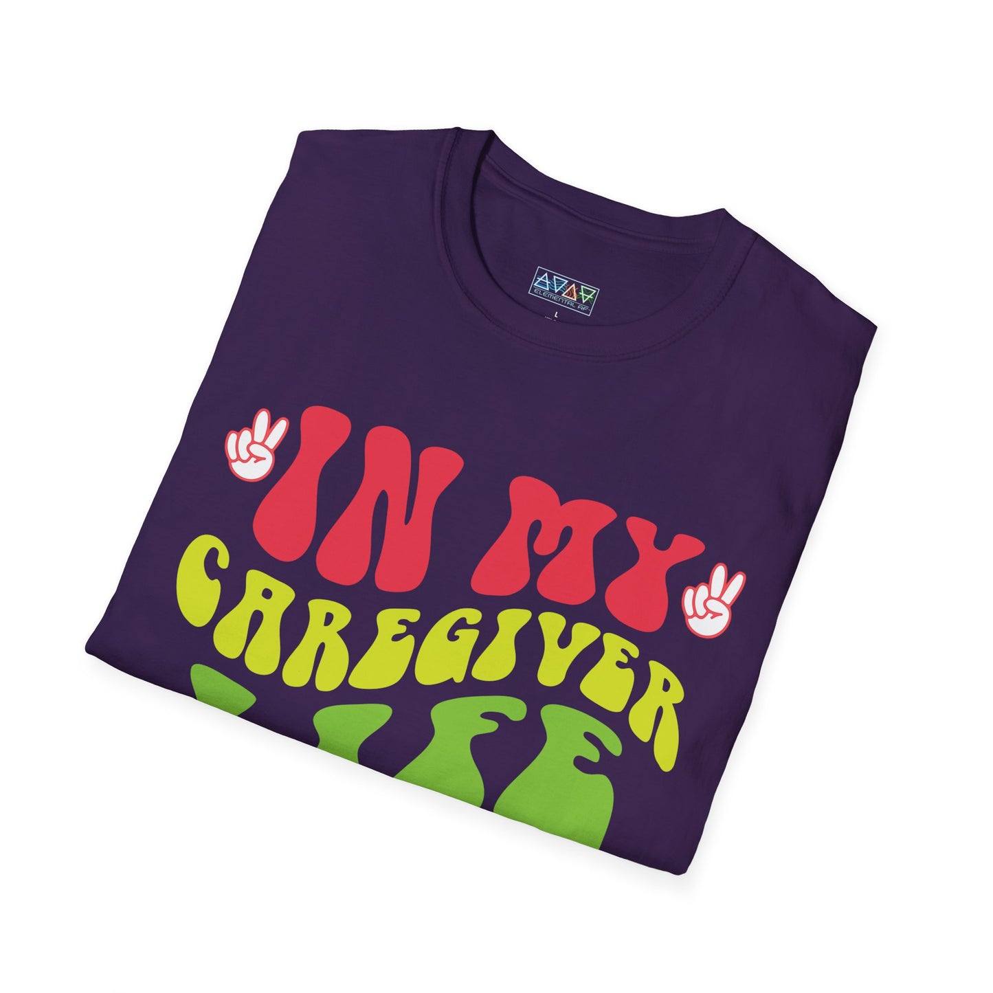 Caregiver Life Era T-Shirt, Unisex Softstyle Tee, Gift for Caregivers, Funny Caregiver Appreciation Shirt, Comfortable Everyday Wear,