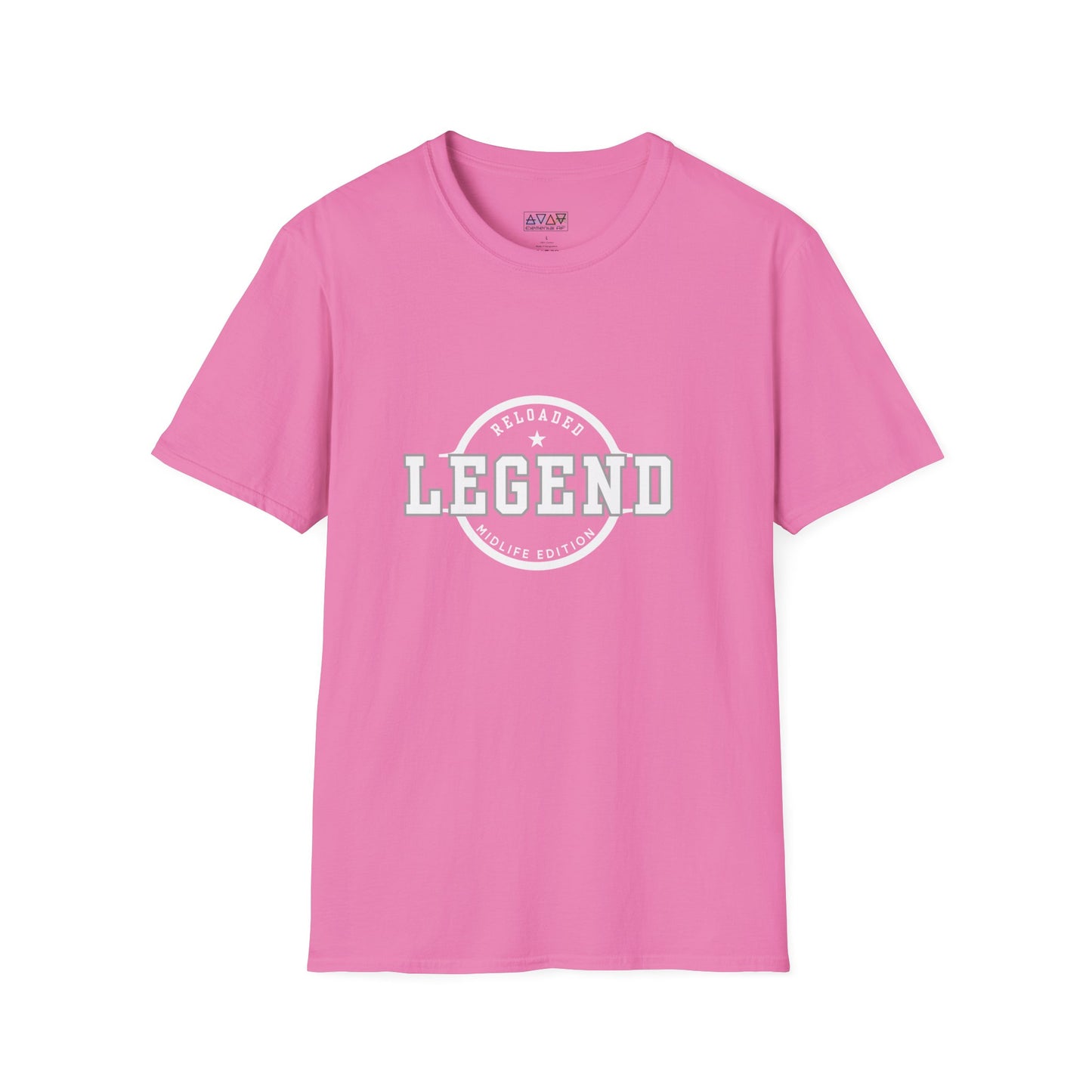 Mid-Life Legend Reloaded - Unisex Softstyle T-Shirt - Casual Comfort, Perfect for Legends, Gift for Him, Everyday Wear, Fun Gift Ideas