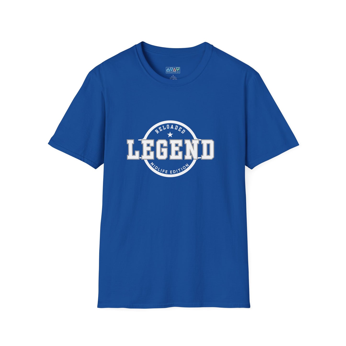 Mid-Life Legend Reloaded - Unisex Softstyle T-Shirt - Casual Comfort, Perfect for Legends, Gift for Him, Everyday Wear, Fun Gift Ideas