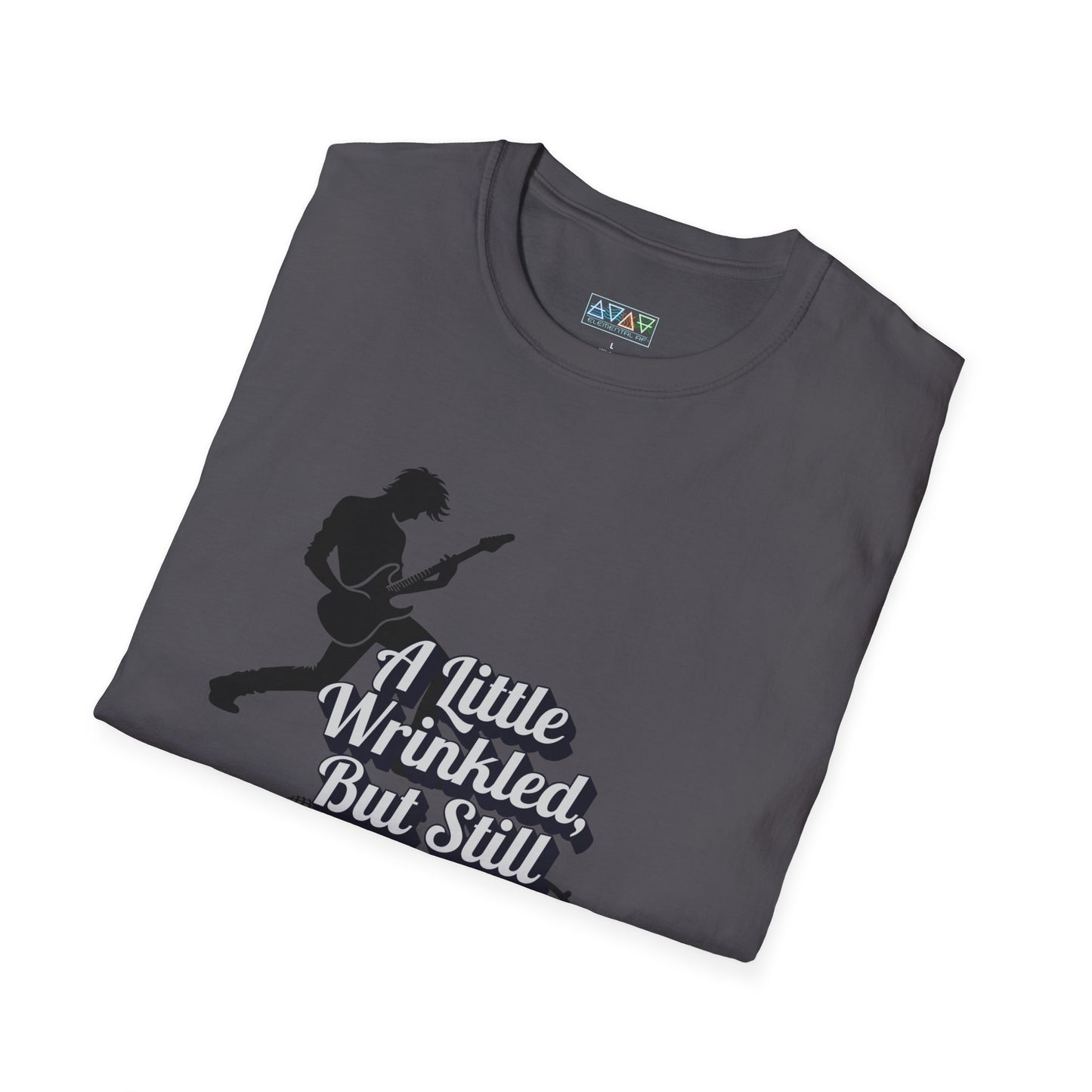 Rockin' Wrinkles T-Shirt for Music Lovers, Music Tees, Gift for Musicians, Casual Wear, Concert Wear, Vintage Style