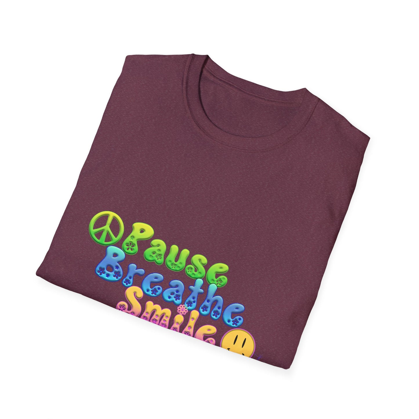 Meditation Reminder Tee, Mindfulness Shirt, Relaxation Tshirt, Yoga Top, Self Care Apparel, Inspirational Quote Clothing