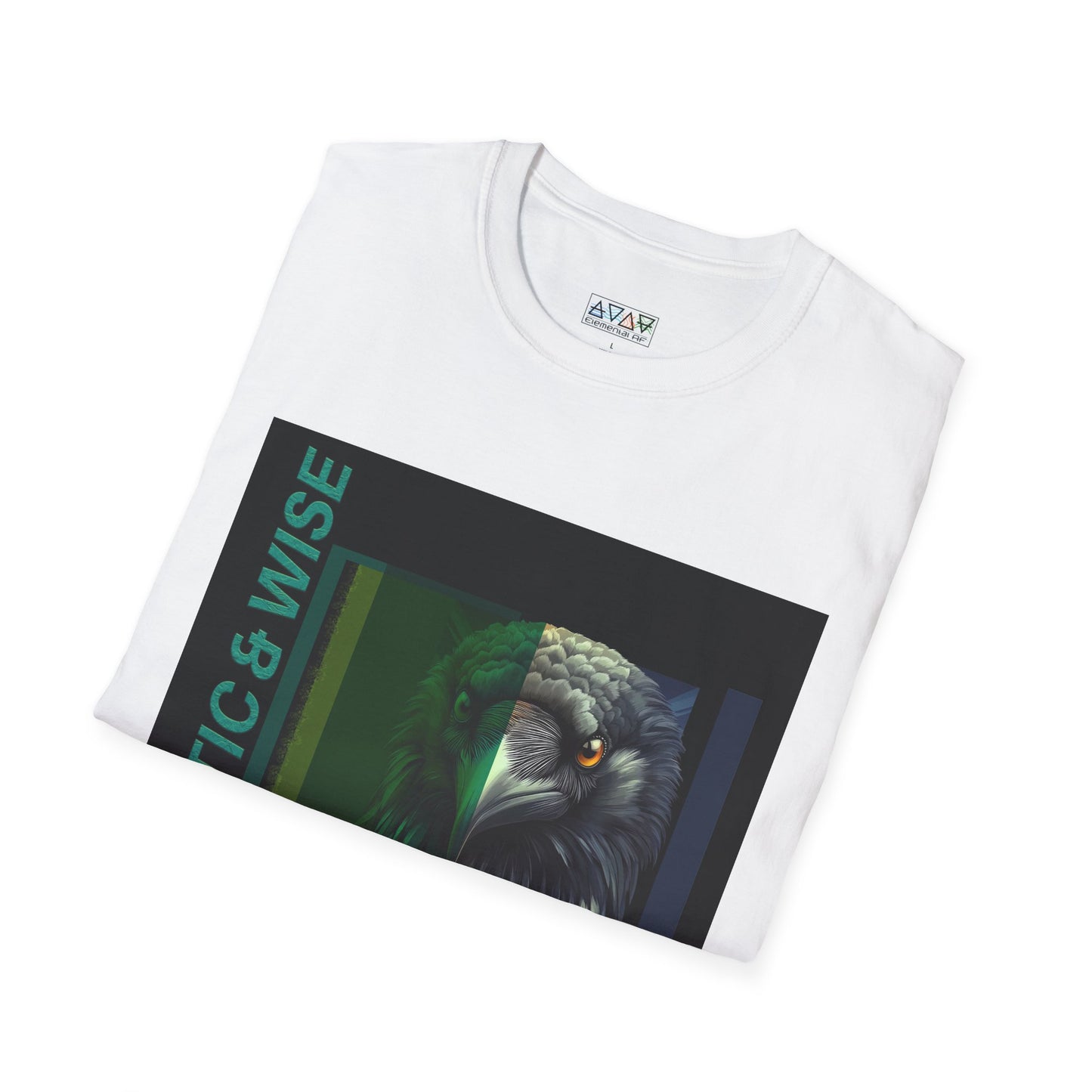 Cryptic & Wise Unisex Softstyle T-Shirt, Inspirational Graphic Tee, Gift for Bird Lovers, Eco-Friendly Fashion, Casual Wear