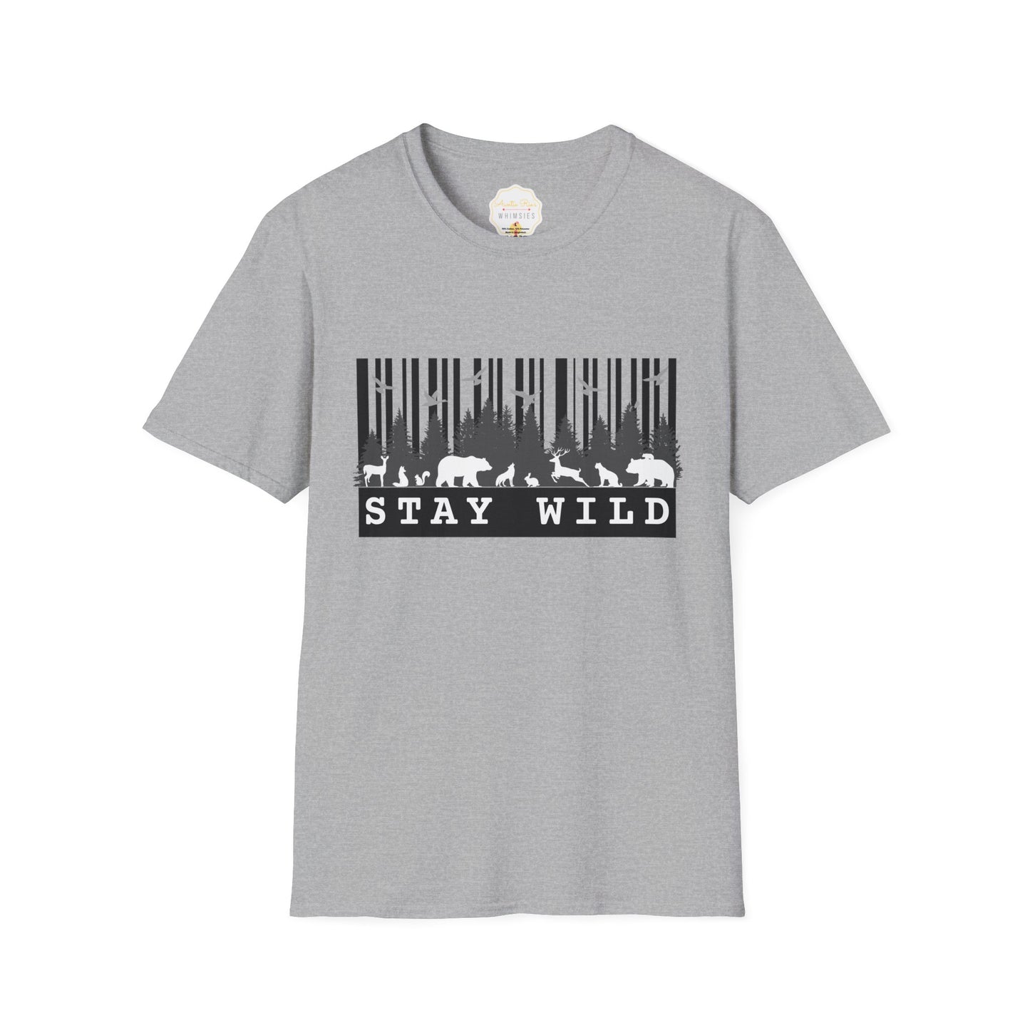 Nature-Tech Unisex T-Shirt - Minimalist Digital Artwork Design