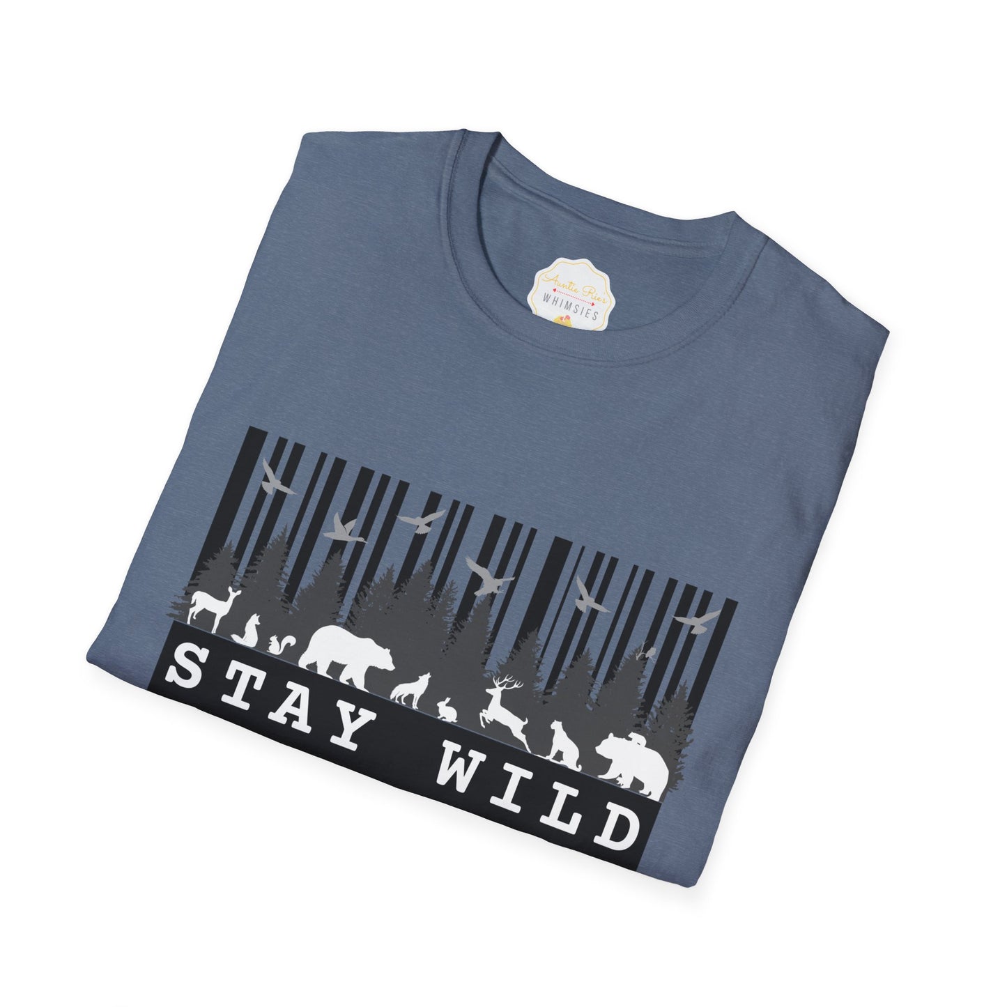 Nature-Tech Unisex T-Shirt - Minimalist Digital Artwork Design