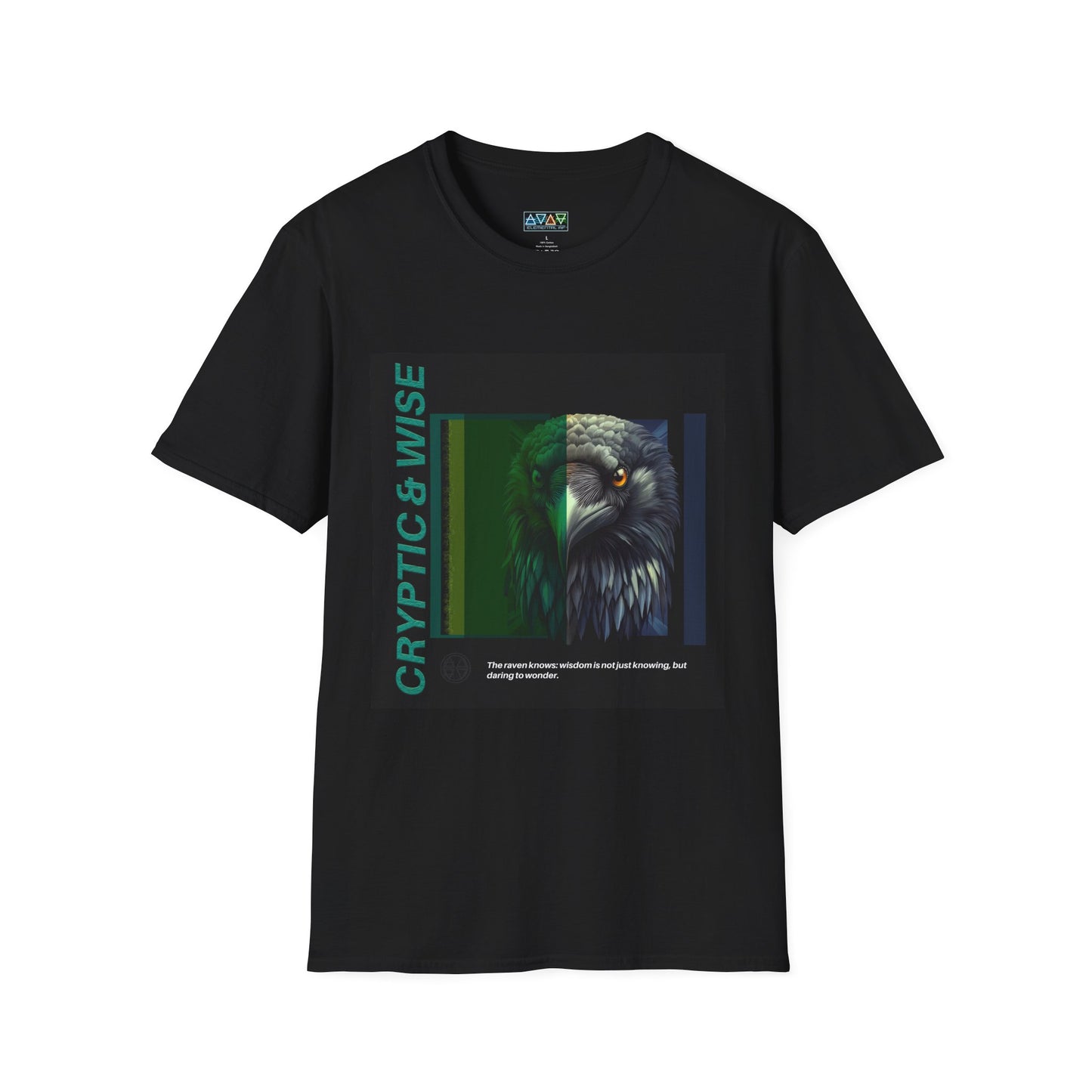 Cryptic & Wise Unisex Softstyle T-Shirt, Inspirational Graphic Tee, Gift for Bird Lovers, Eco-Friendly Fashion, Casual Wear