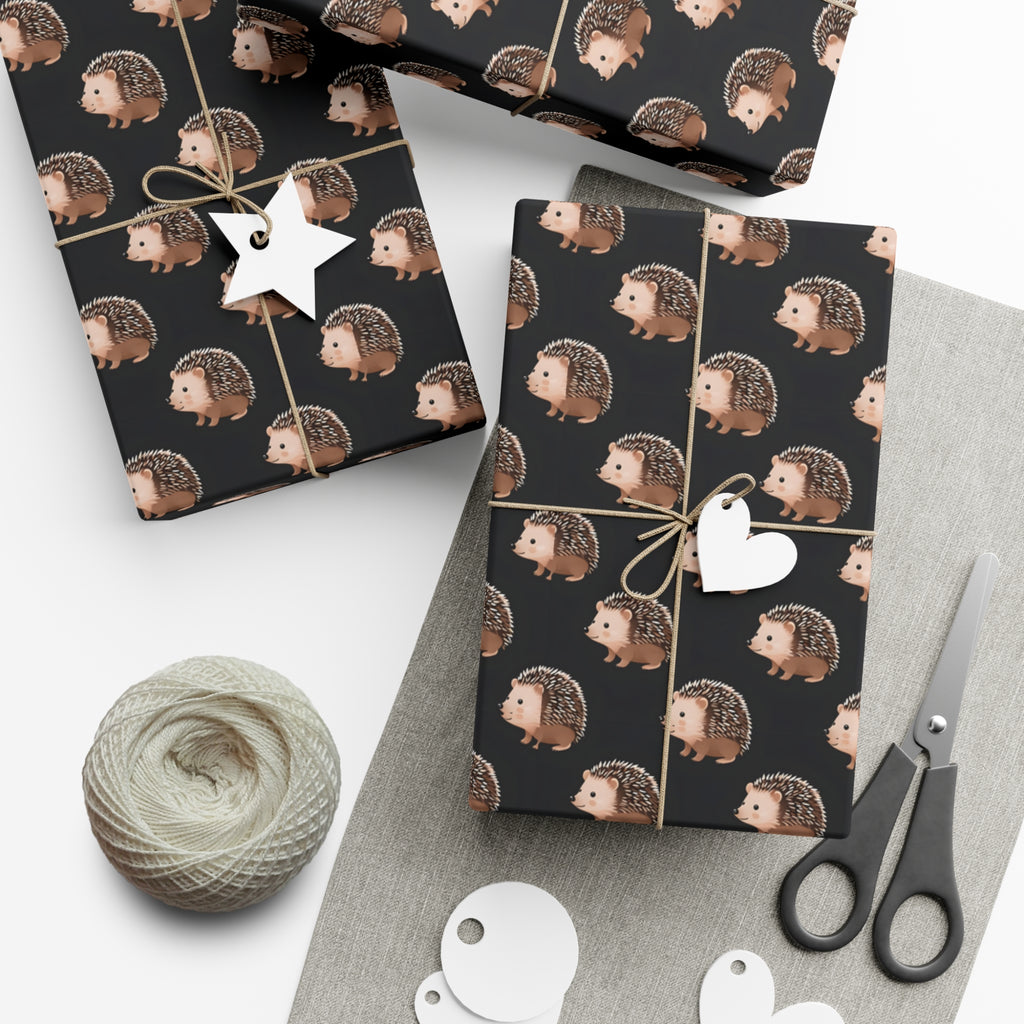 Gift Wrap Papers, Wrapping Paper with Cute Hedgehogs - Perfect for Gifts, Birthdays, Holidays, DIY Projects, Scrapbooking