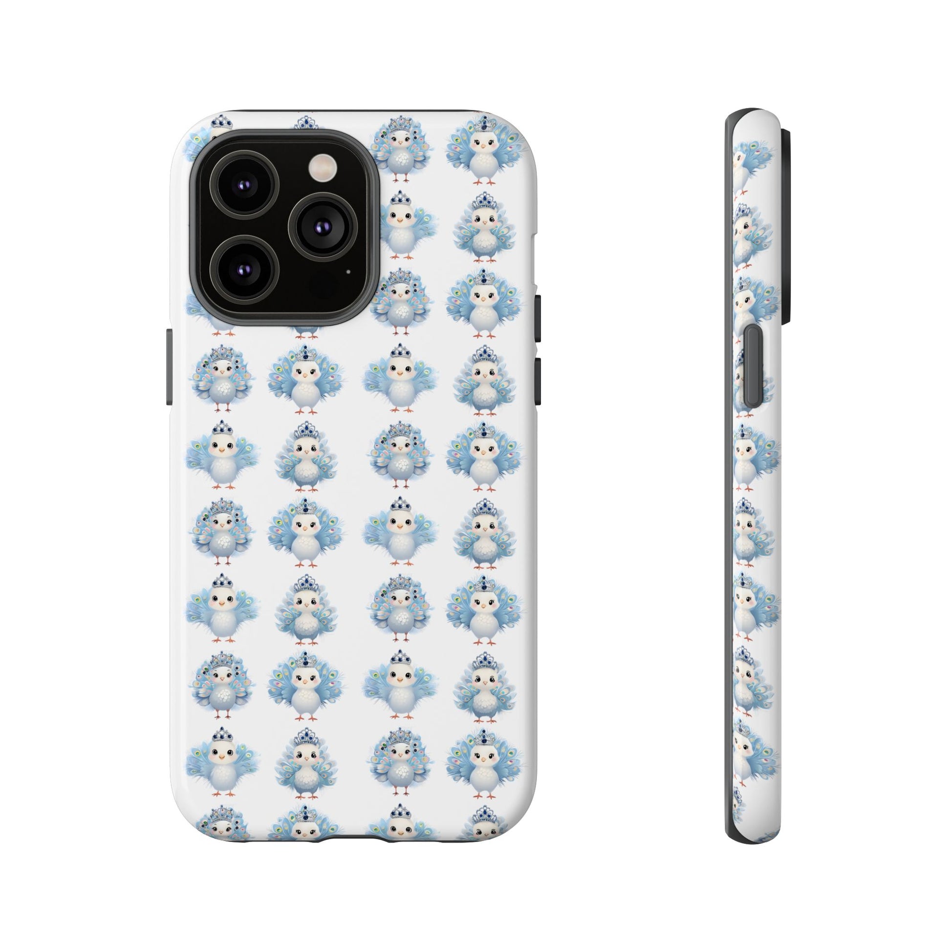 Tough Cases, Peacock Phone Covers, Animal Lover Gift, Cute Bird Accessories, Tiara Design, Protective Shell
