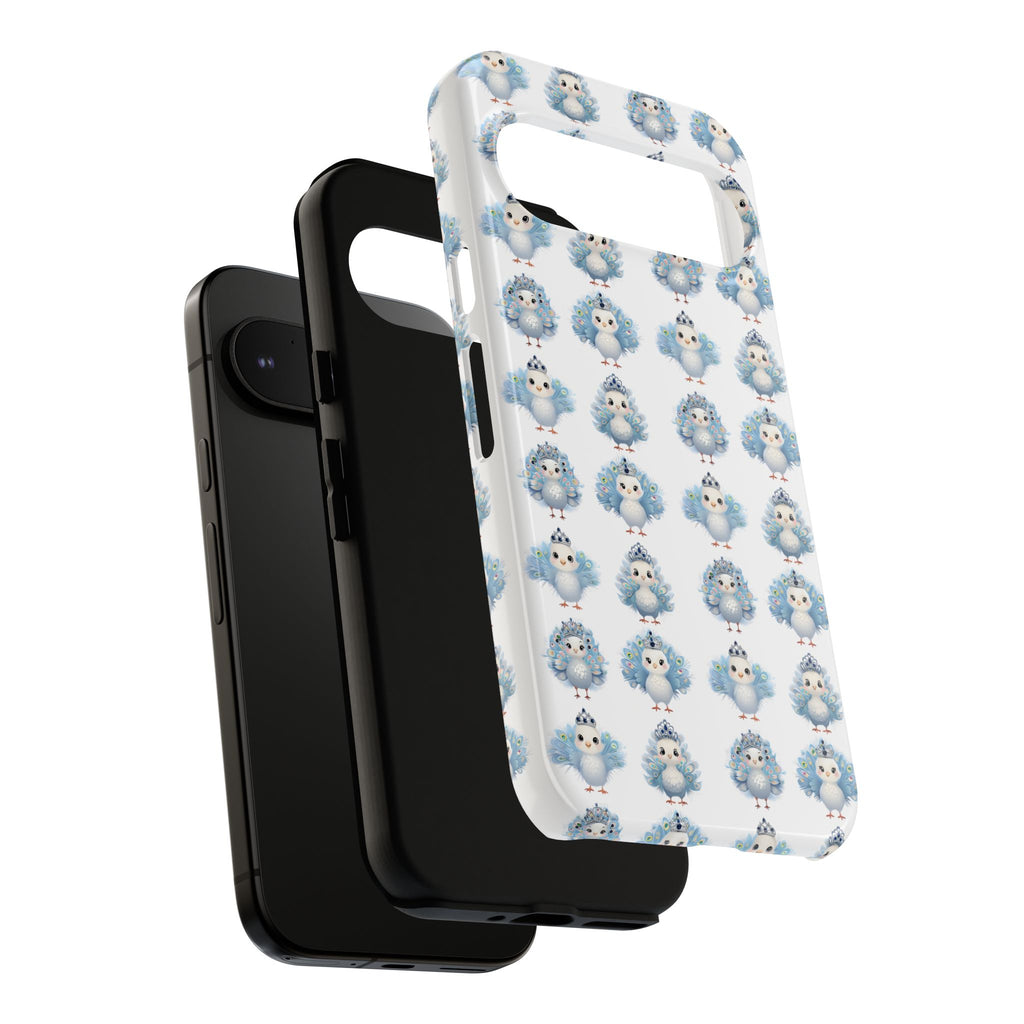 Tough Cases, Peacock Phone Covers, Animal Lover Gift, Cute Bird Accessories, Tiara Design, Protective Shell