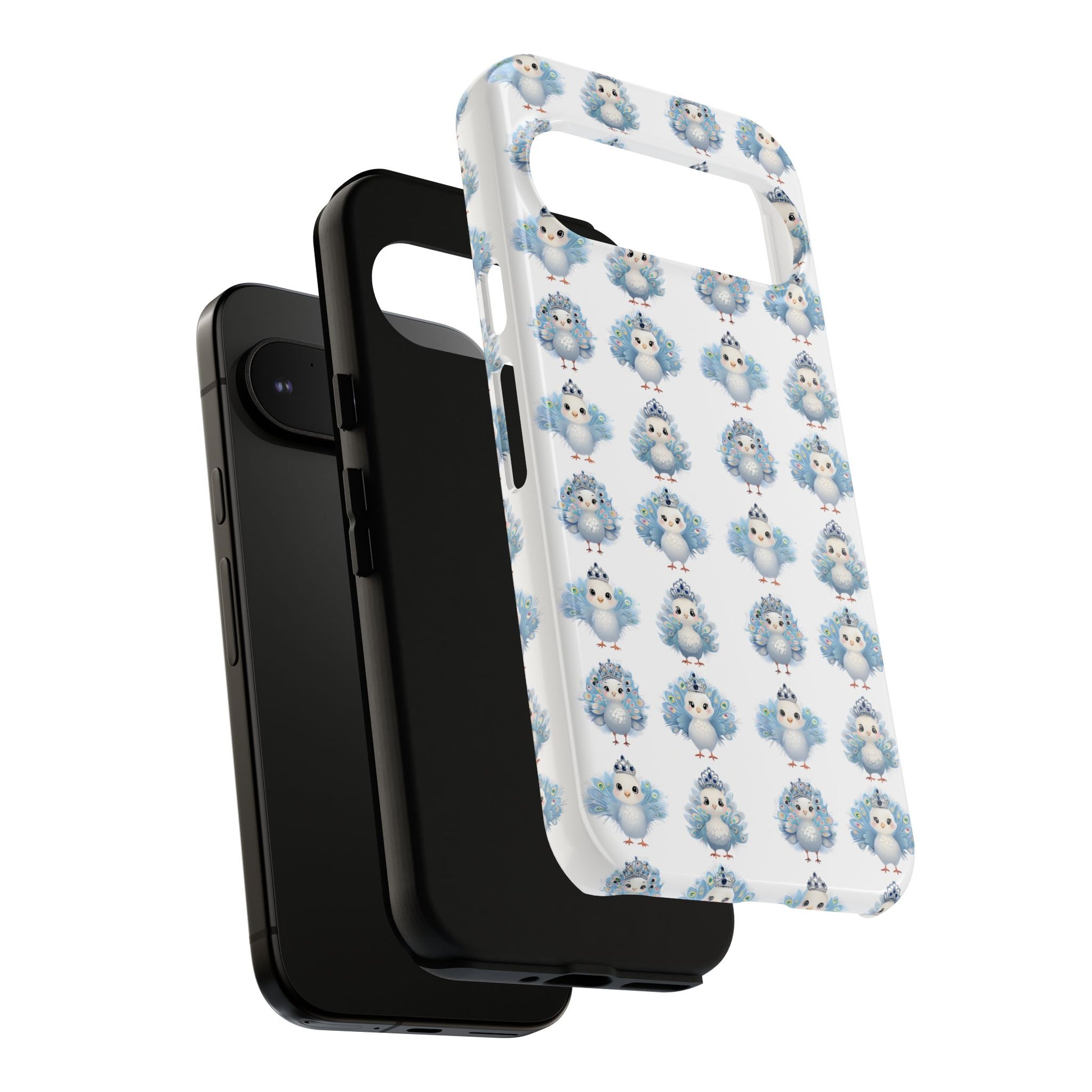 Tough Cases, Peacock Phone Covers, Animal Lover Gift, Cute Bird Accessories, Tiara Design, Protective Shell