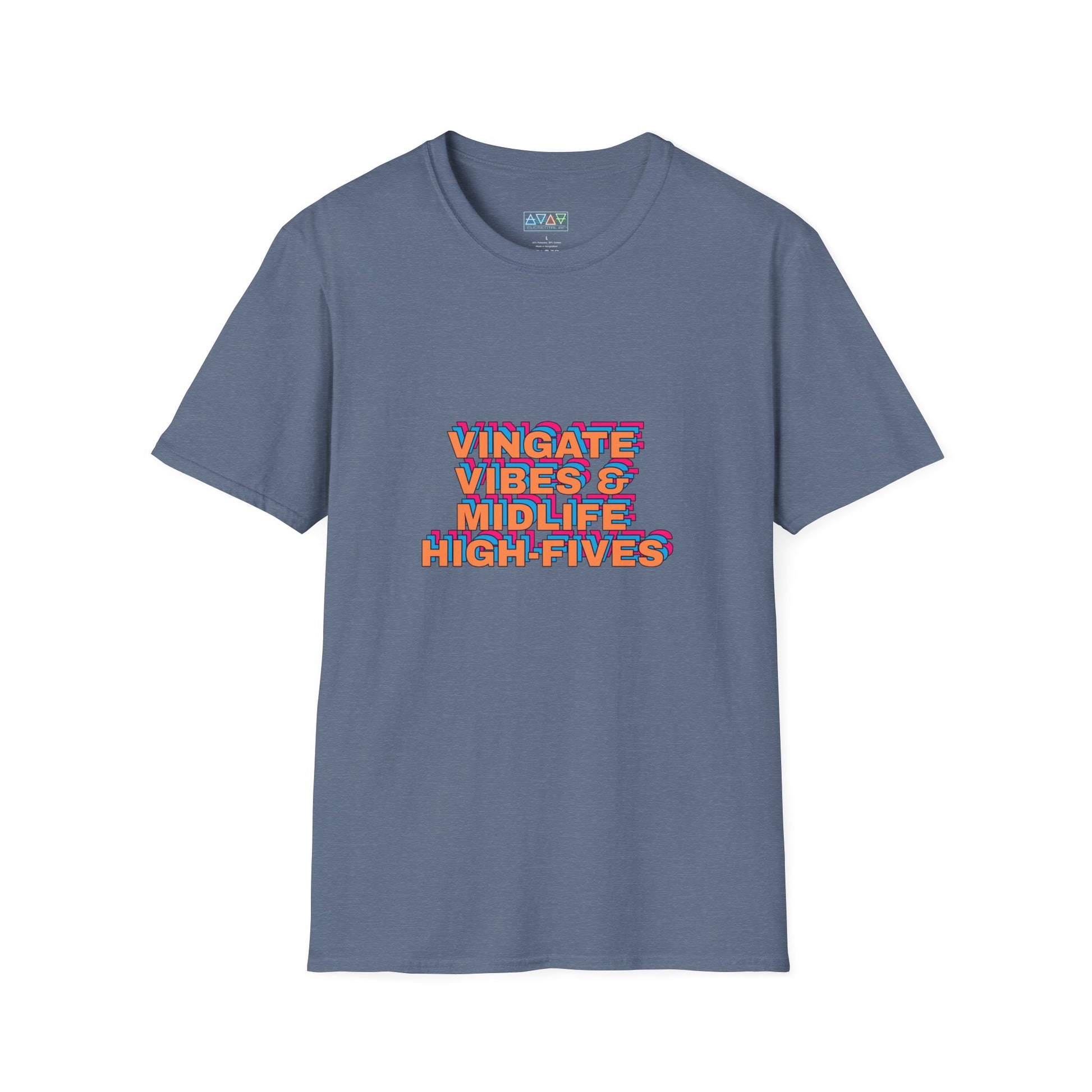 Vintage Vibes Unisex T-Shirt, Retro Tee, Midlife High-Fives Shirt, 70s Inspired Top, Nostalgic Graphic Tee