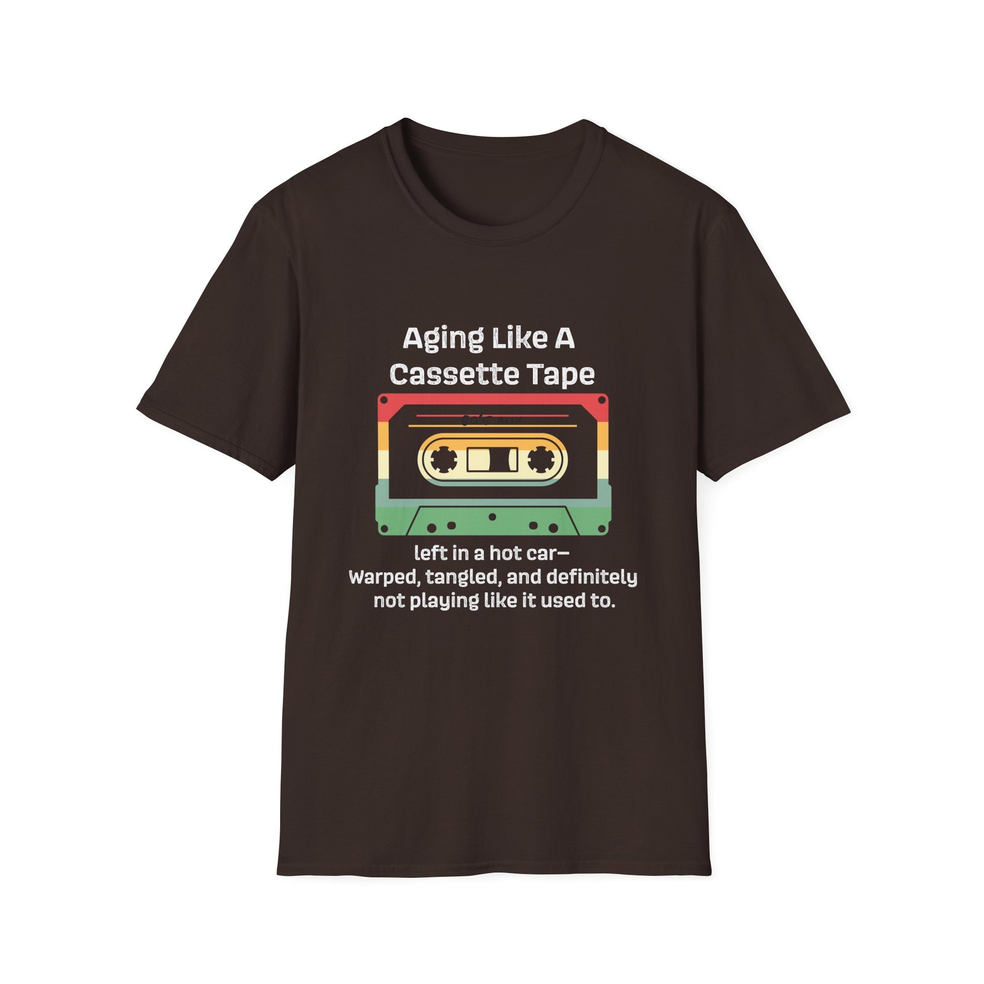 Nostalgic 90s T-Shirt, Aging Like A Cassette Tape Tee, Retro Music Lover Gift, Funny Unisex Shirt, Vintage Style Apparel, Great for