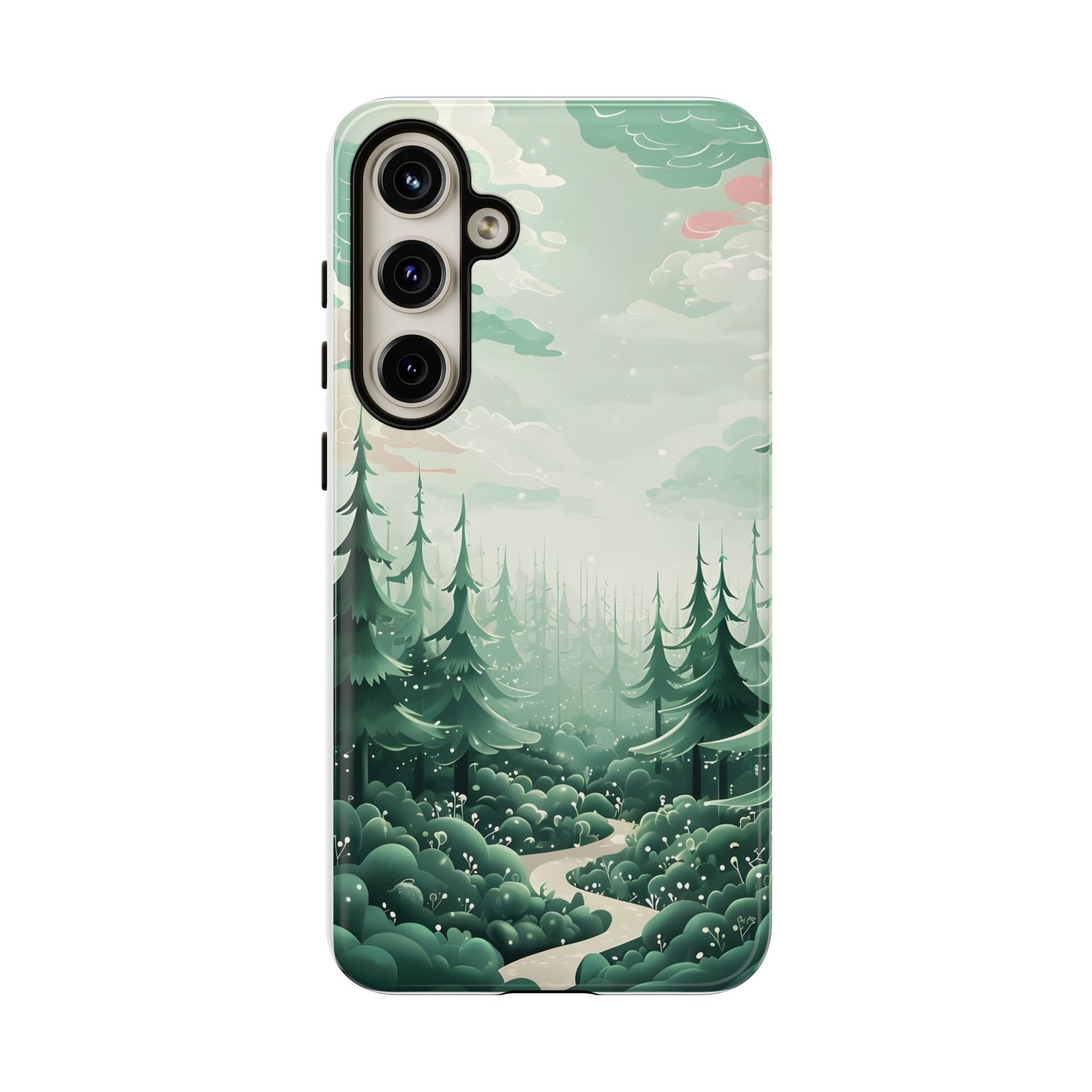 Phone Case, Tough Cover, Whimsical Enchanted Forest, Protective Phone Accessories, Forest Theme Phone Skin