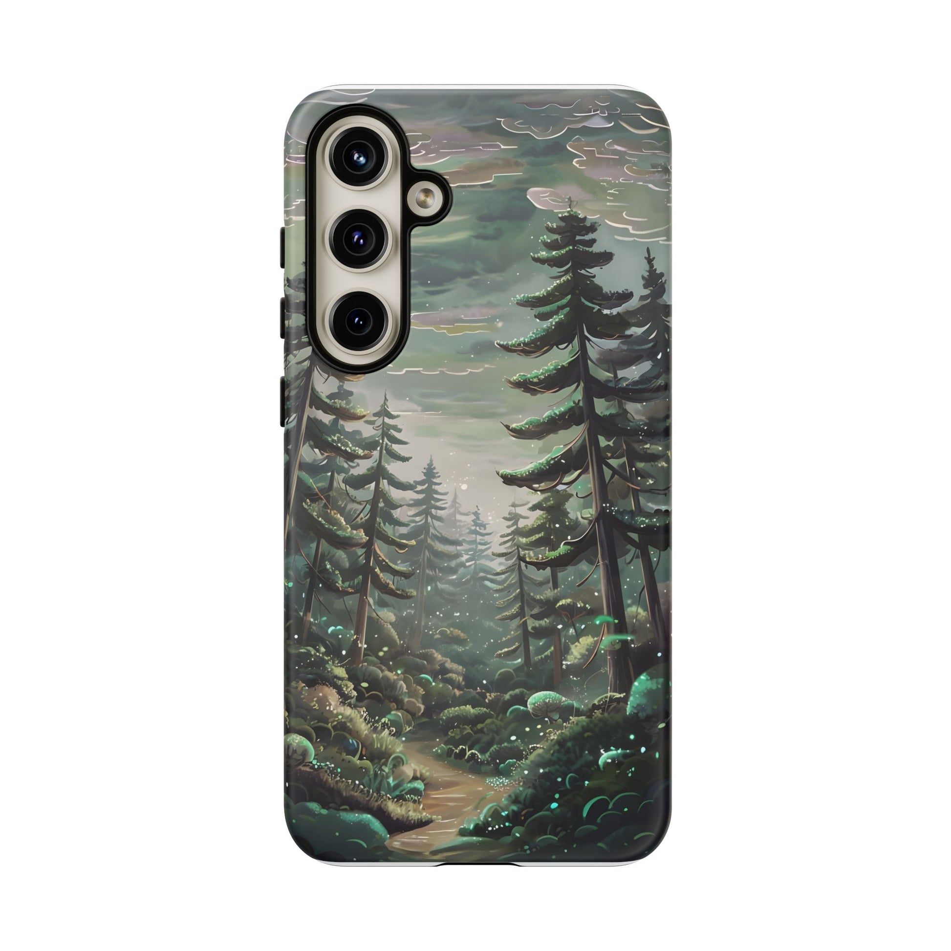 Phone Case, Whimsical Anime Forest Illustration Brimming With Enchantment, Tough Protective Cover, Unique Gift, Trendy