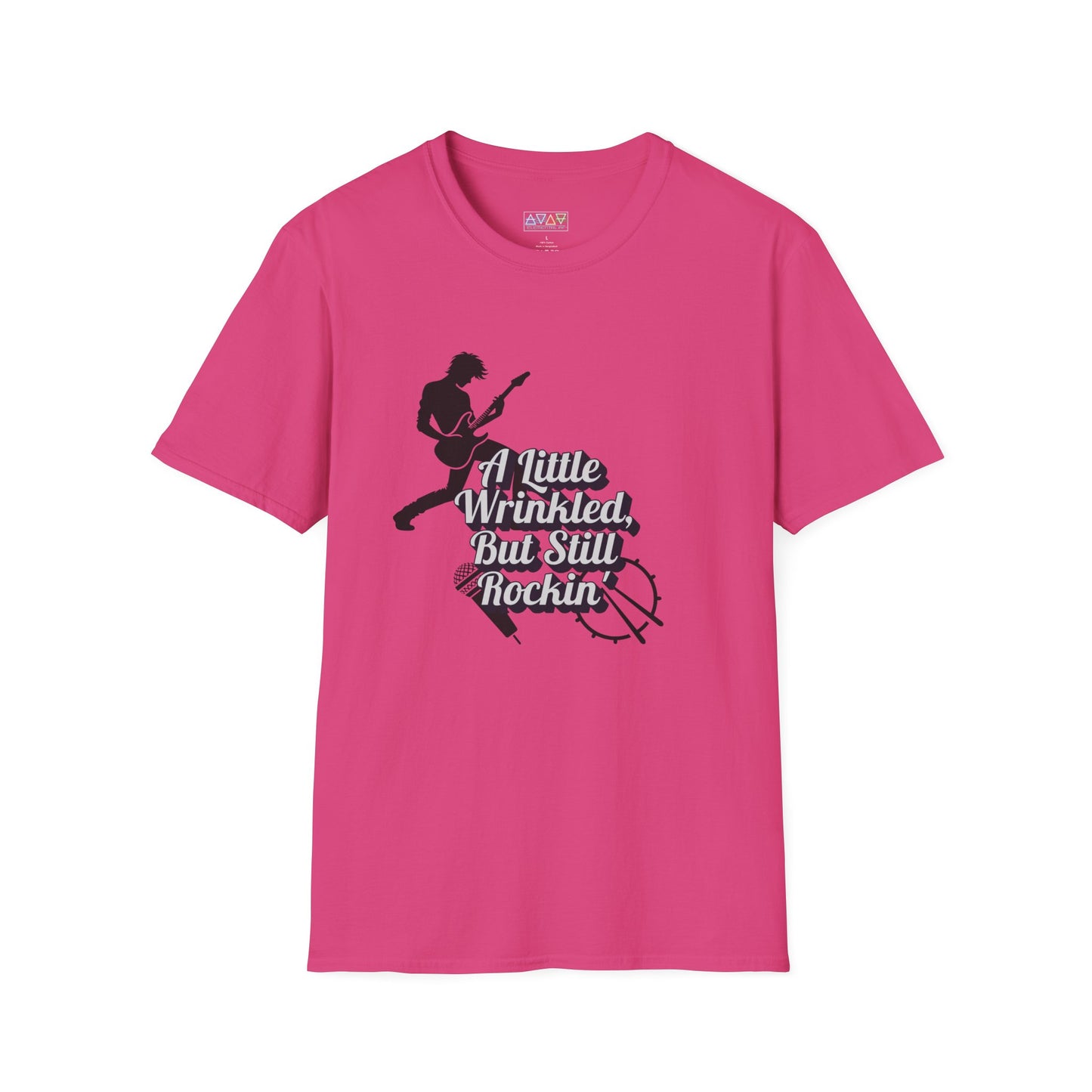 Rockin' Wrinkles T-Shirt for Music Lovers, Music Tees, Gift for Musicians, Casual Wear, Concert Wear, Vintage Style