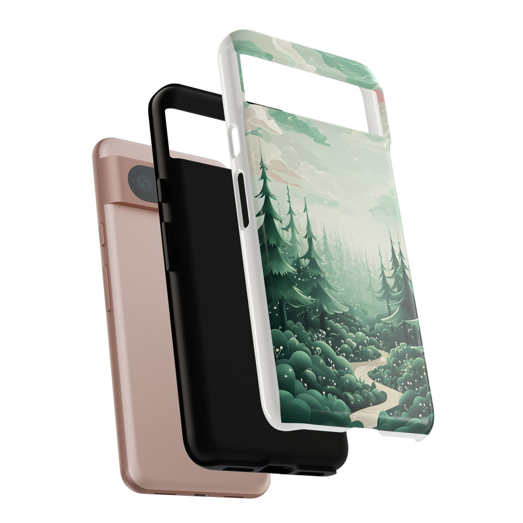 Phone Case, Tough Cover, Whimsical Enchanted Forest, Protective Phone Accessories, Forest Theme Phone Skin